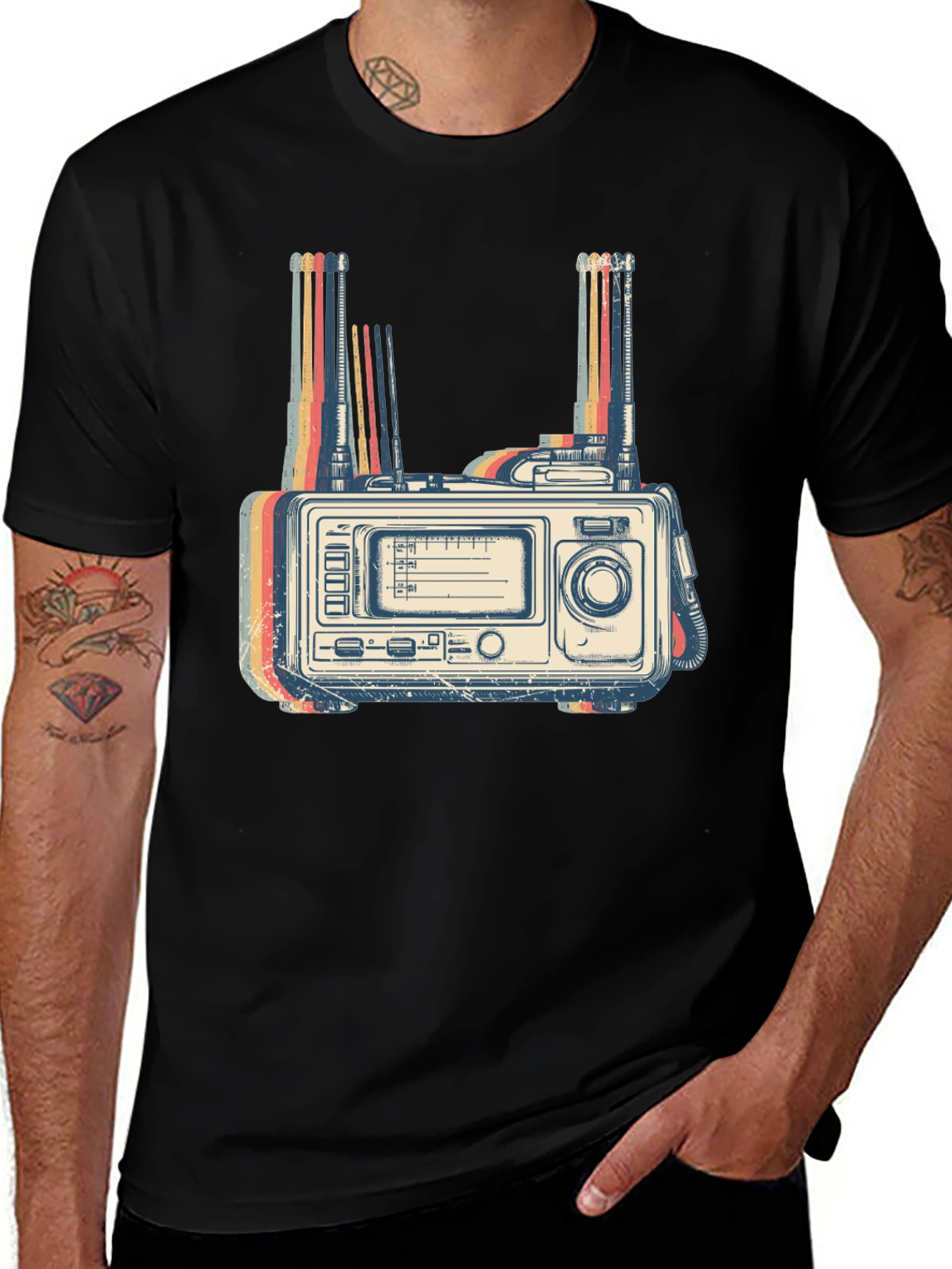 Retro Radio Graphic T-Shirt