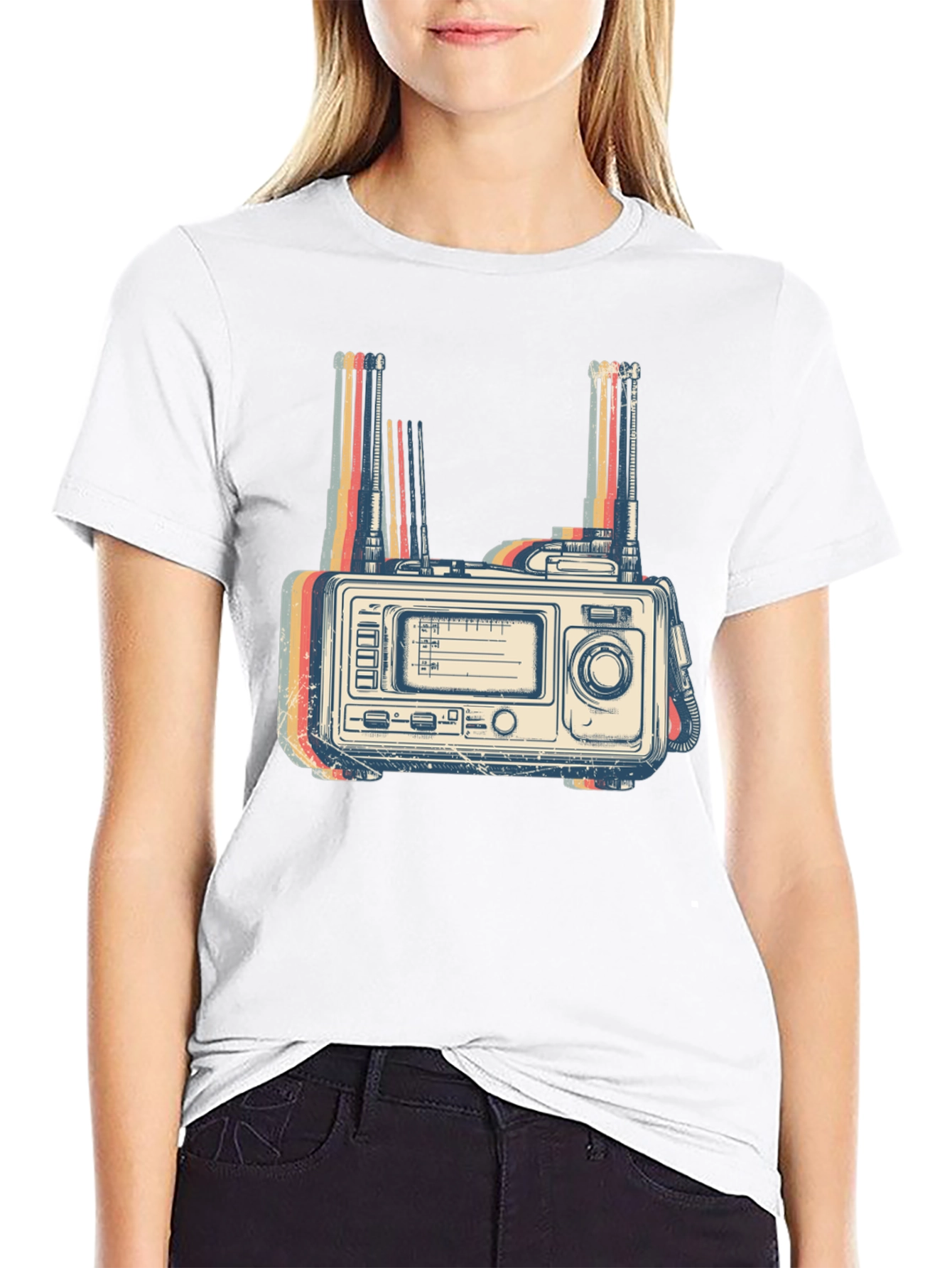 Retro Radio Graphic T-Shirt