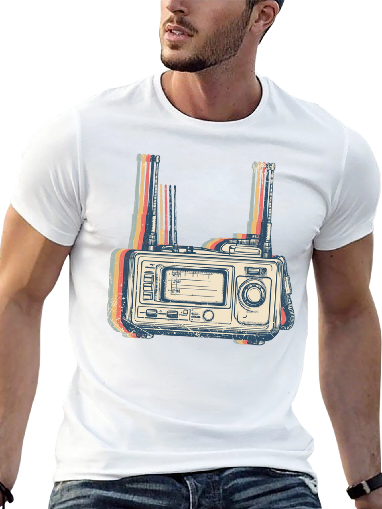 Retro Radio Graphic T-Shirt