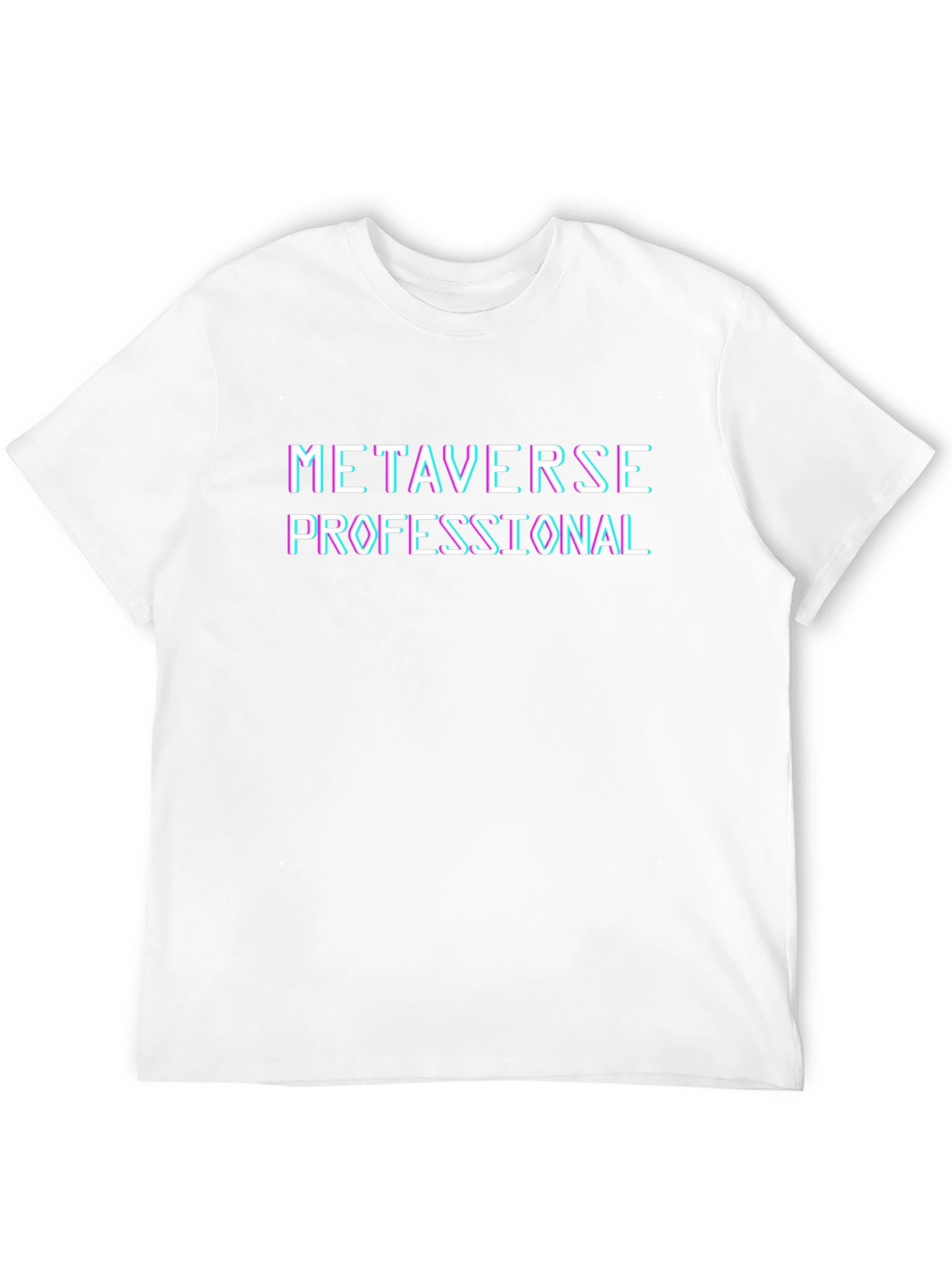 Metaverse Professional Graphic Tee - Black Cotton T-Shirt