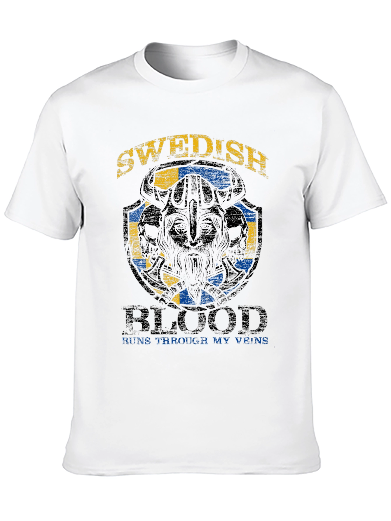 Swedish Blood Viking Graphic T-Shirt