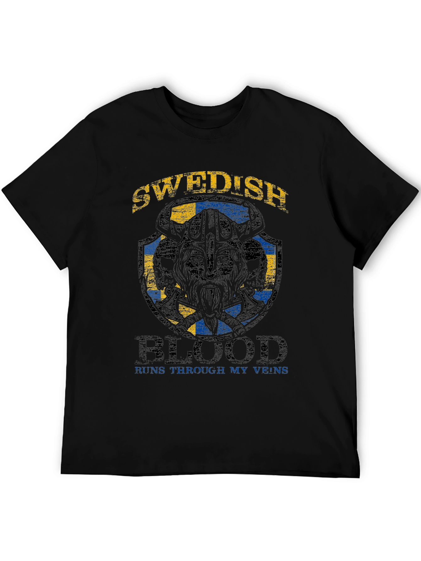 Swedish Blood Viking Graphic T-Shirt