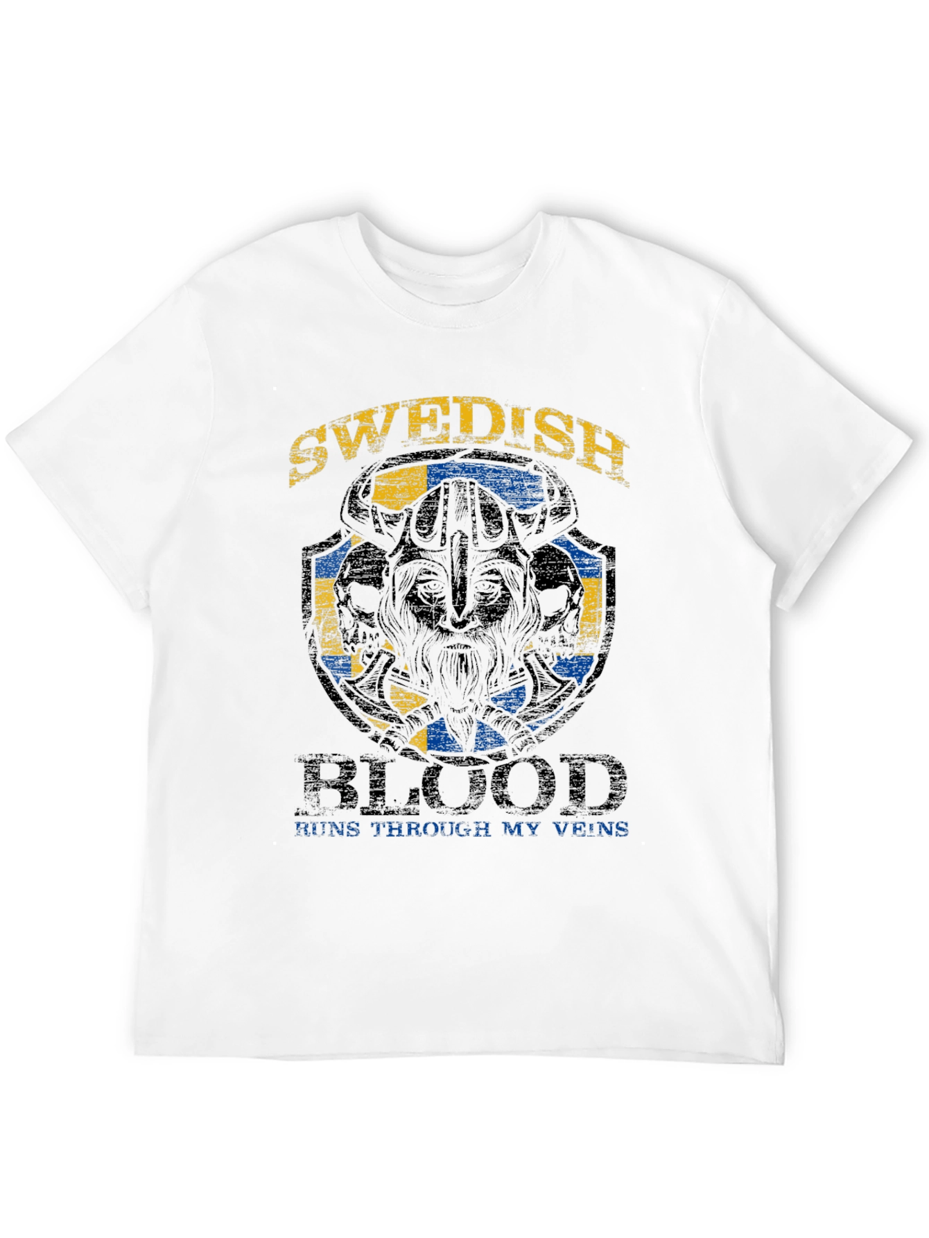 Swedish Blood Viking Graphic T-Shirt