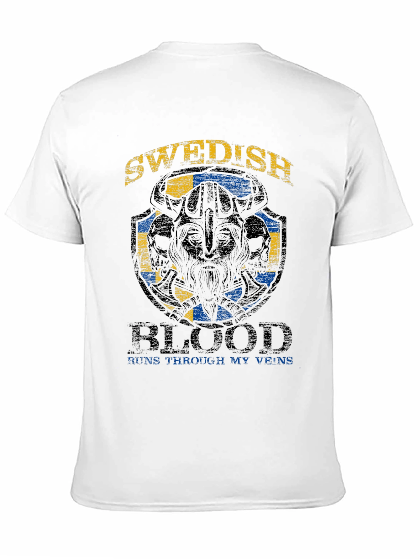 Swedish Blood Viking Graphic T-Shirt