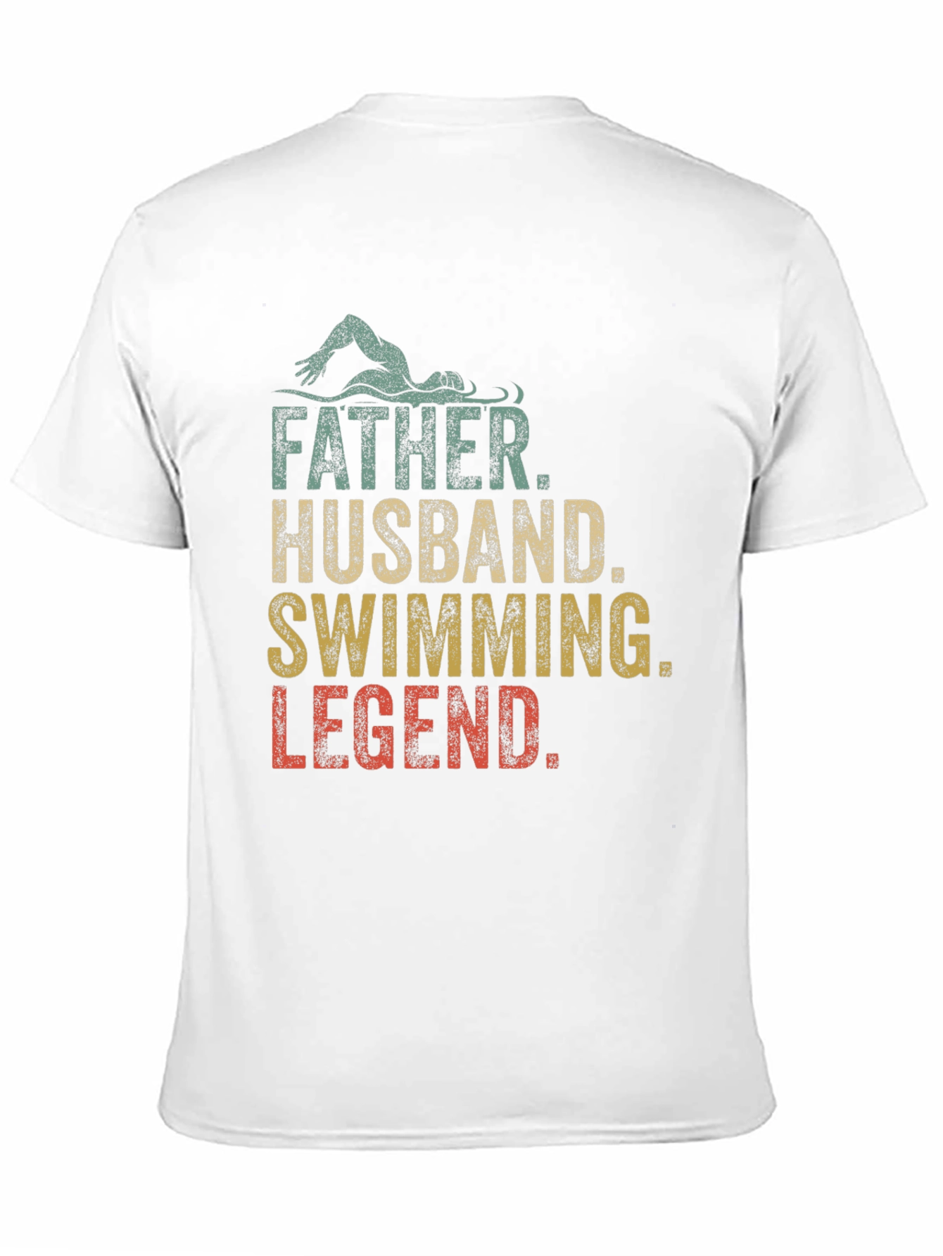 Father Husband Swimming Legend Graphic Tee