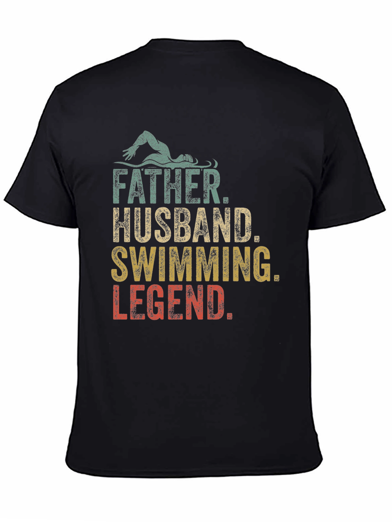 Father Husband Swimming Legend Graphic Tee