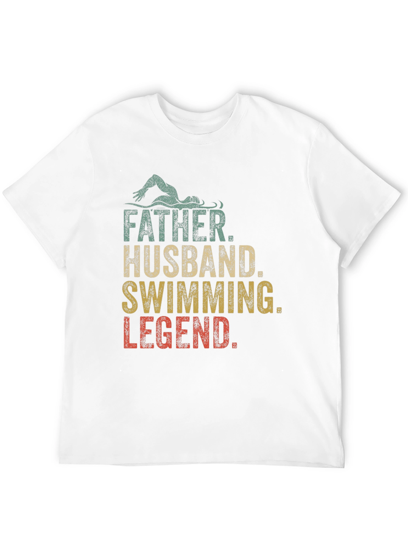 Father Husband Swimming Legend Graphic Tee