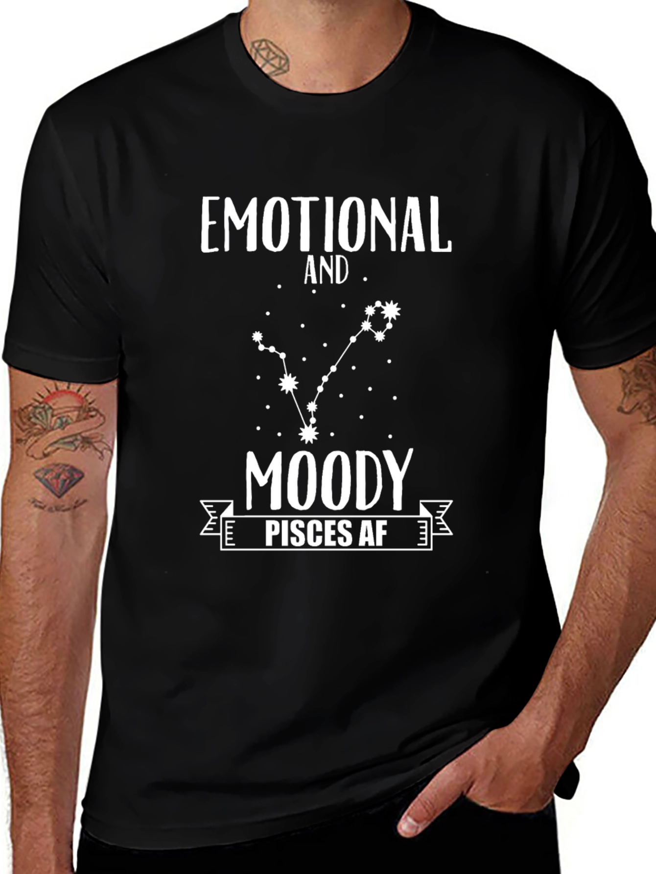Emotional Moody Pisces AF Zodiac T-Shirt
