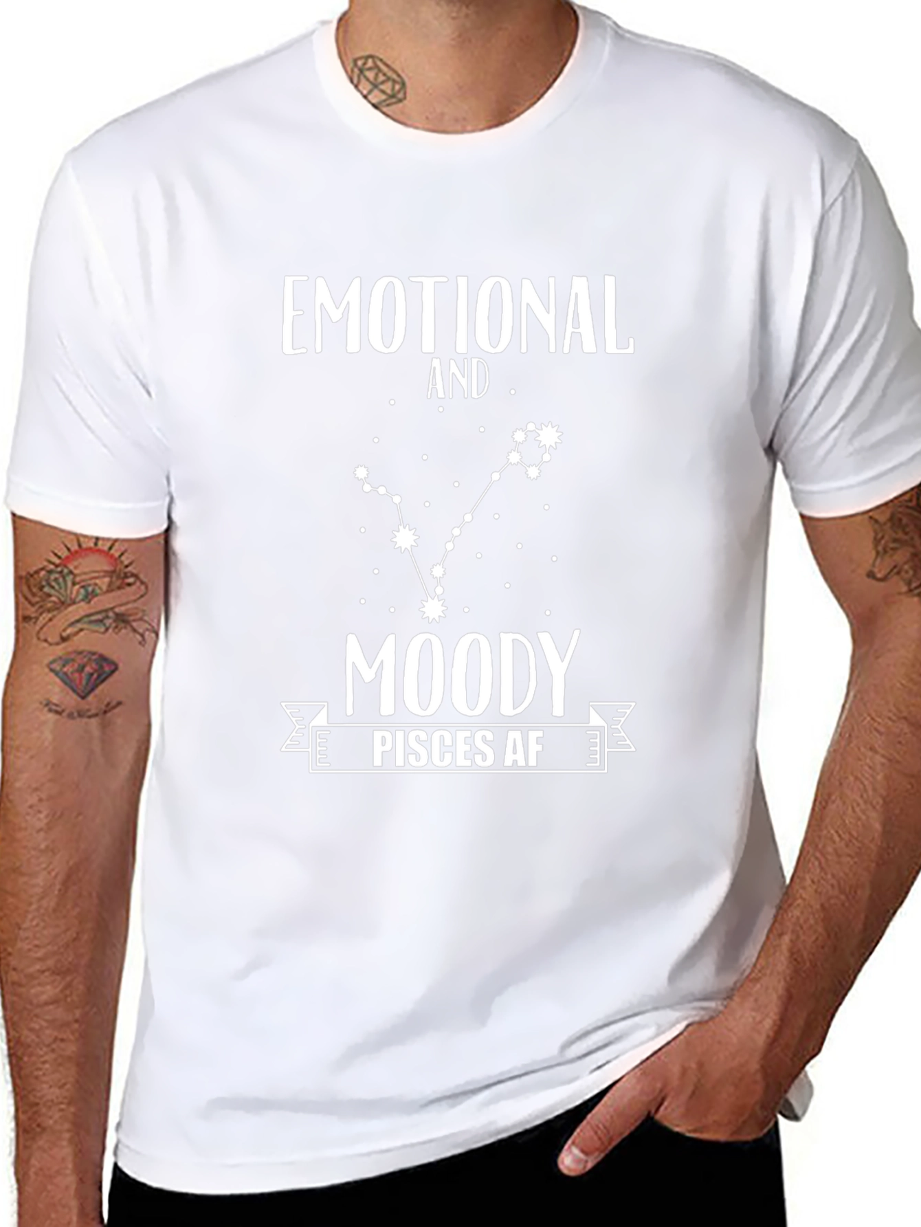 Emotional Moody Pisces AF Zodiac T-Shirt