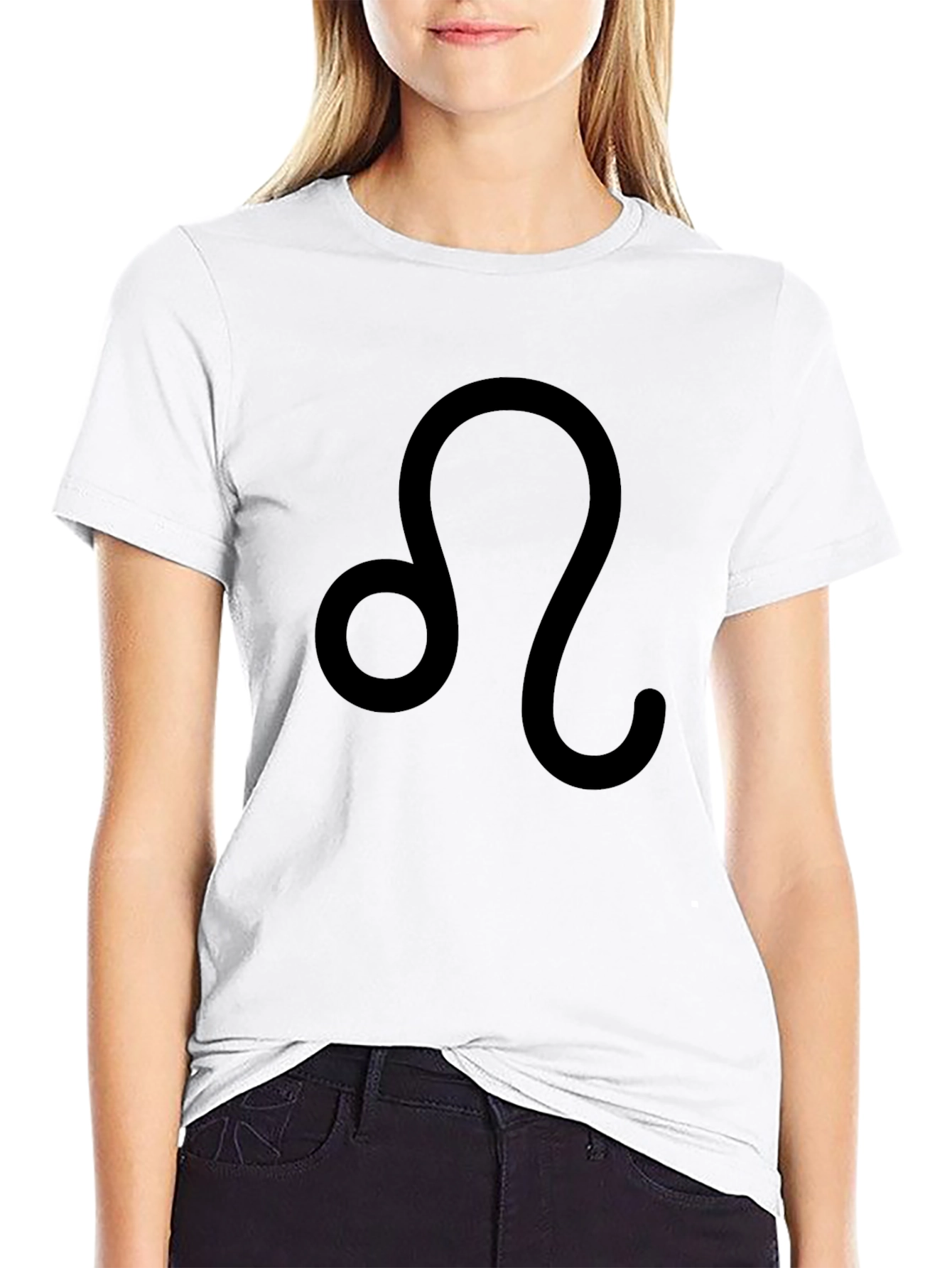 Leo Zodiac Sign Black Graphic Tee