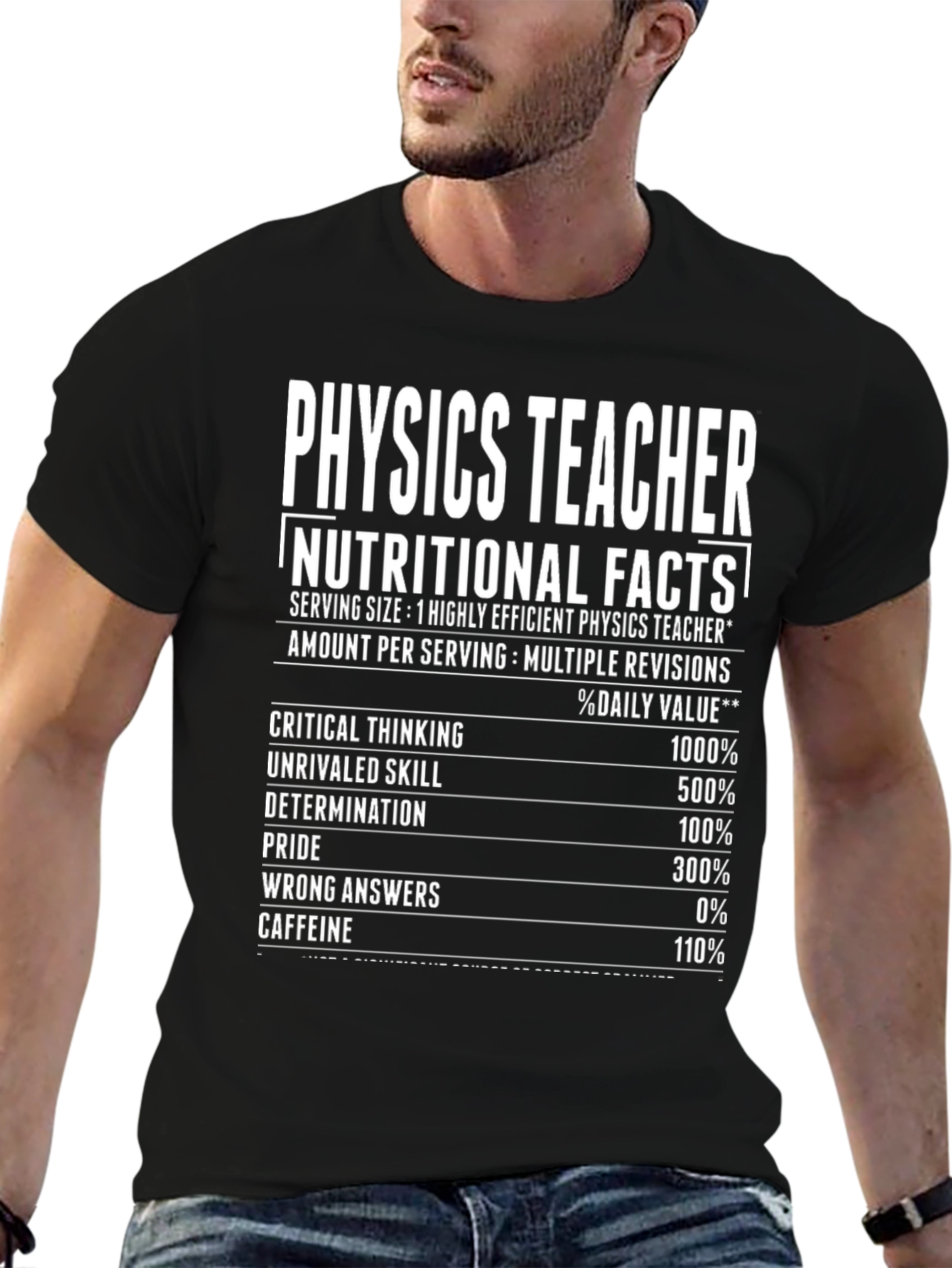 Physics Teacher Nutritional Facts T-Shirt