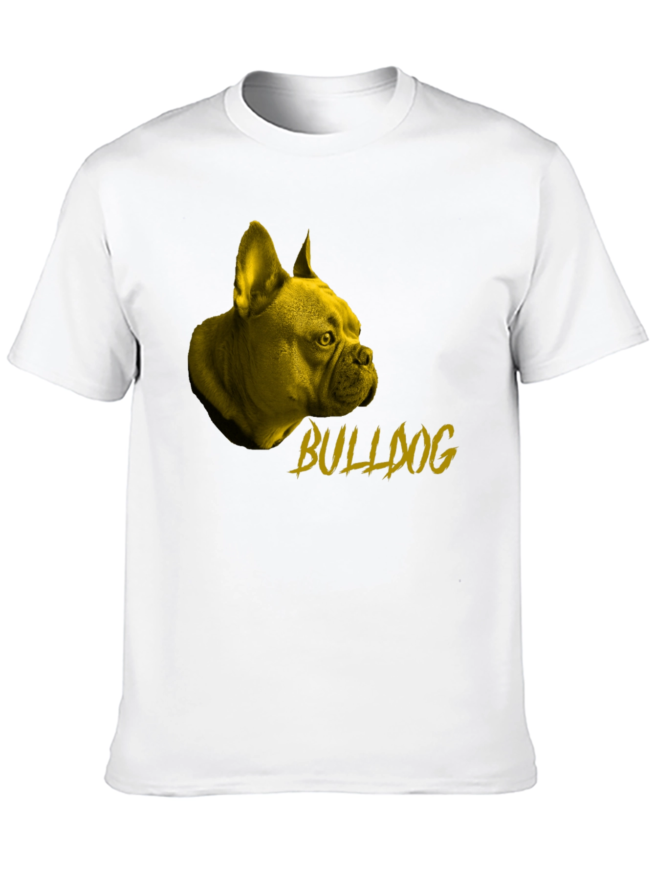 Bulldog Graphic Tee - Stylish Black Cotton T-Shirt