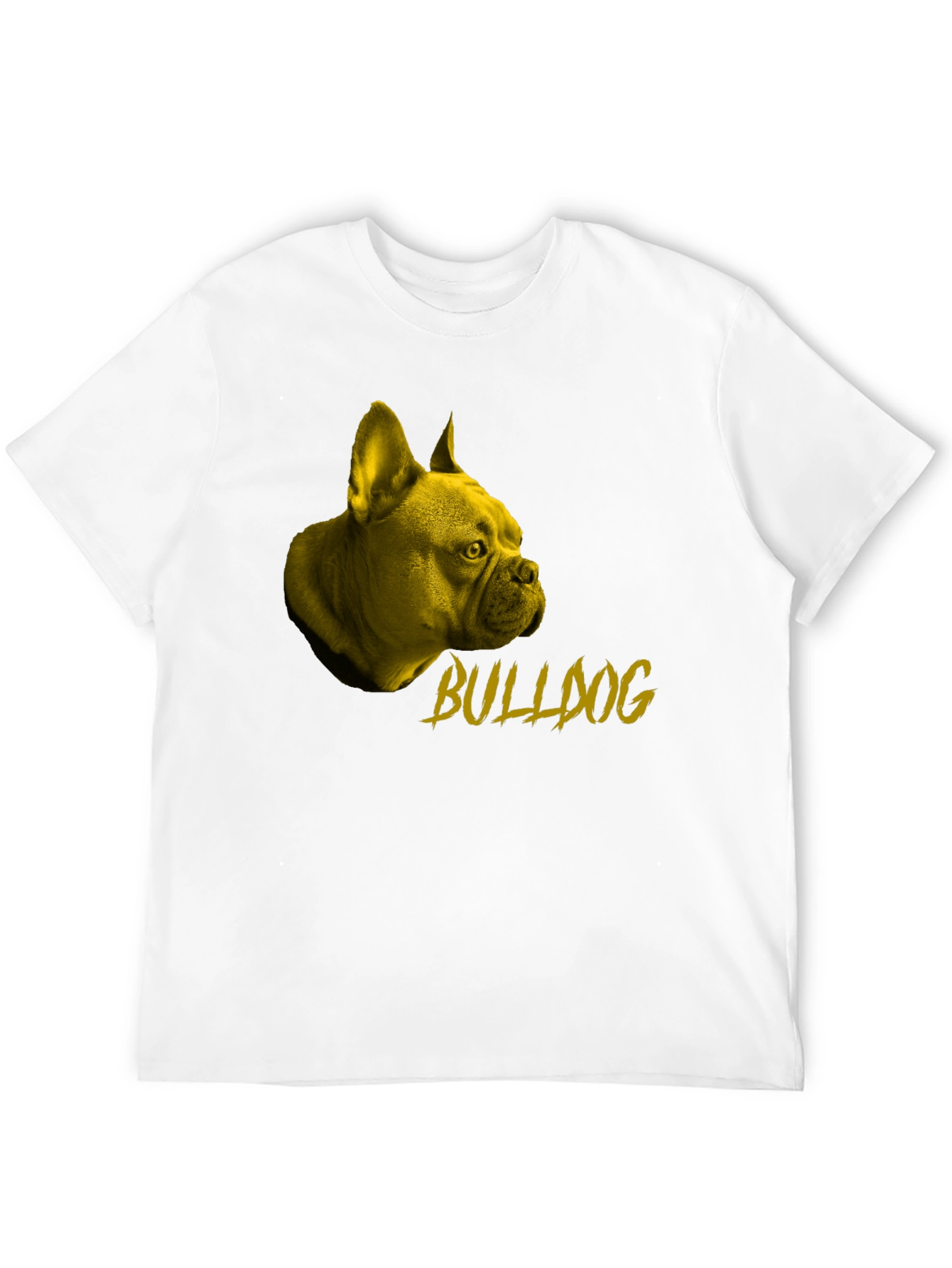 Bulldog Graphic Tee - Stylish Black Cotton T-Shirt