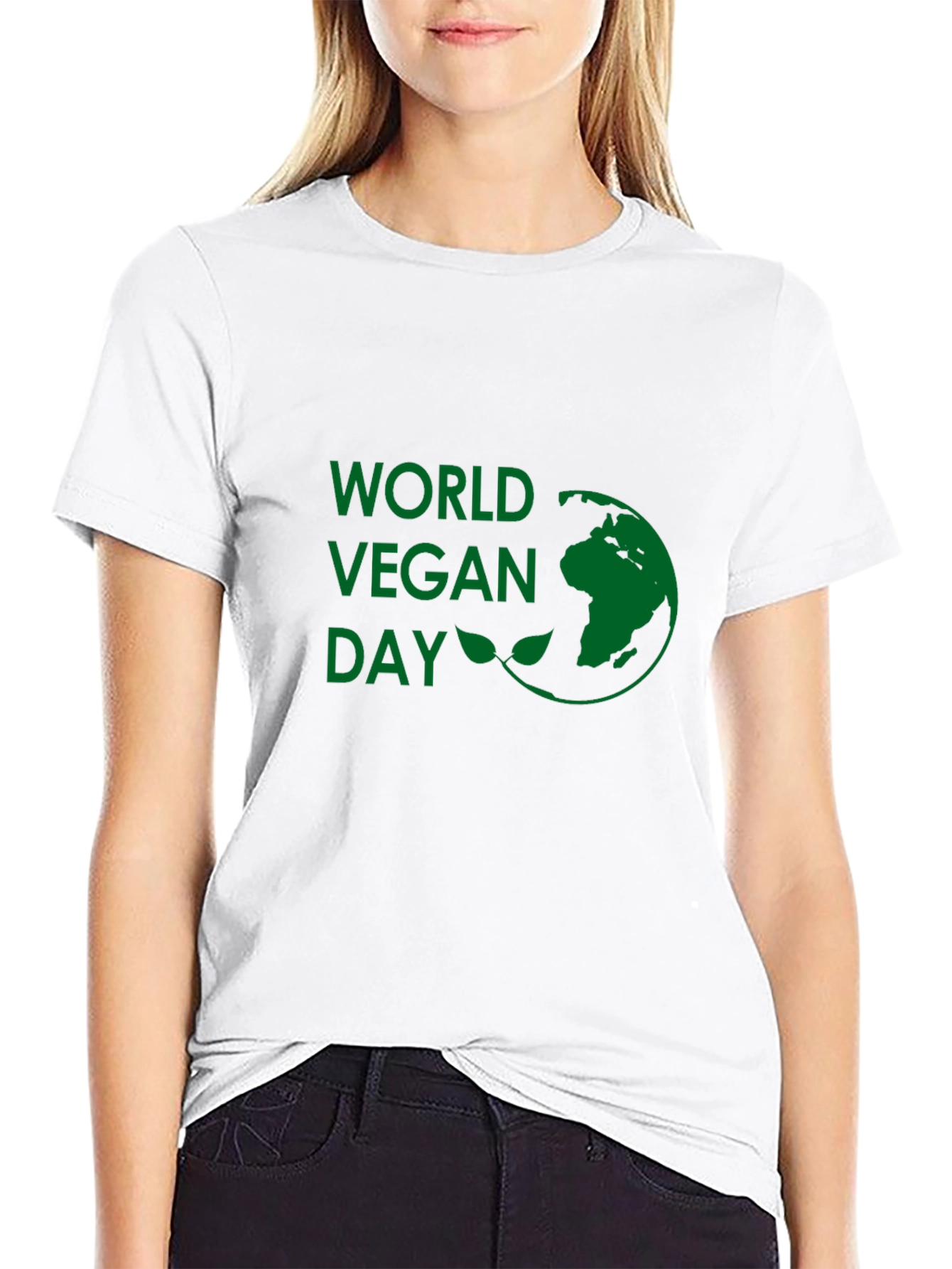 World Vegan Day Black T-Shirt - Celebrate Sustainability