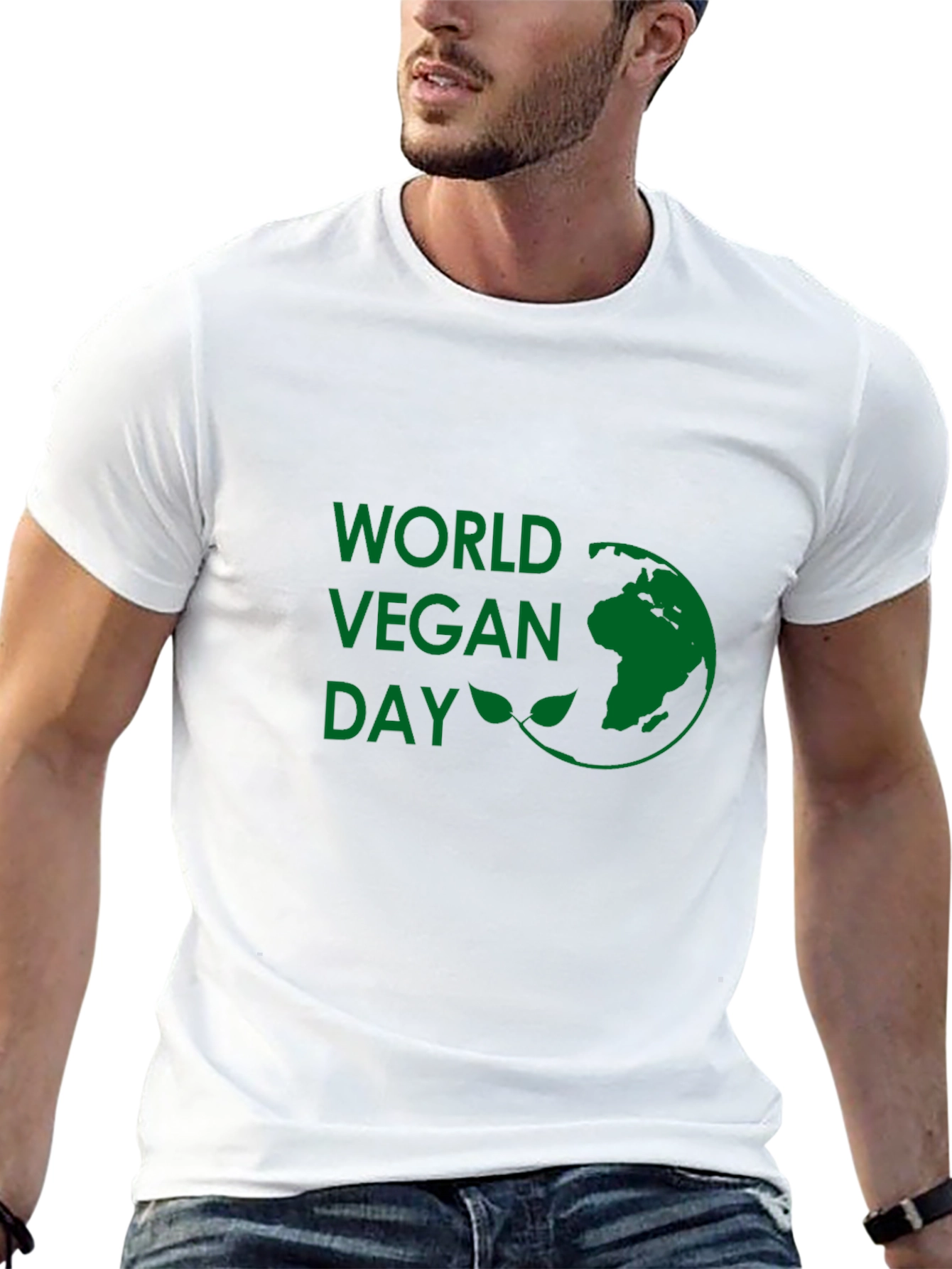 World Vegan Day Black T-Shirt - Celebrate Sustainability