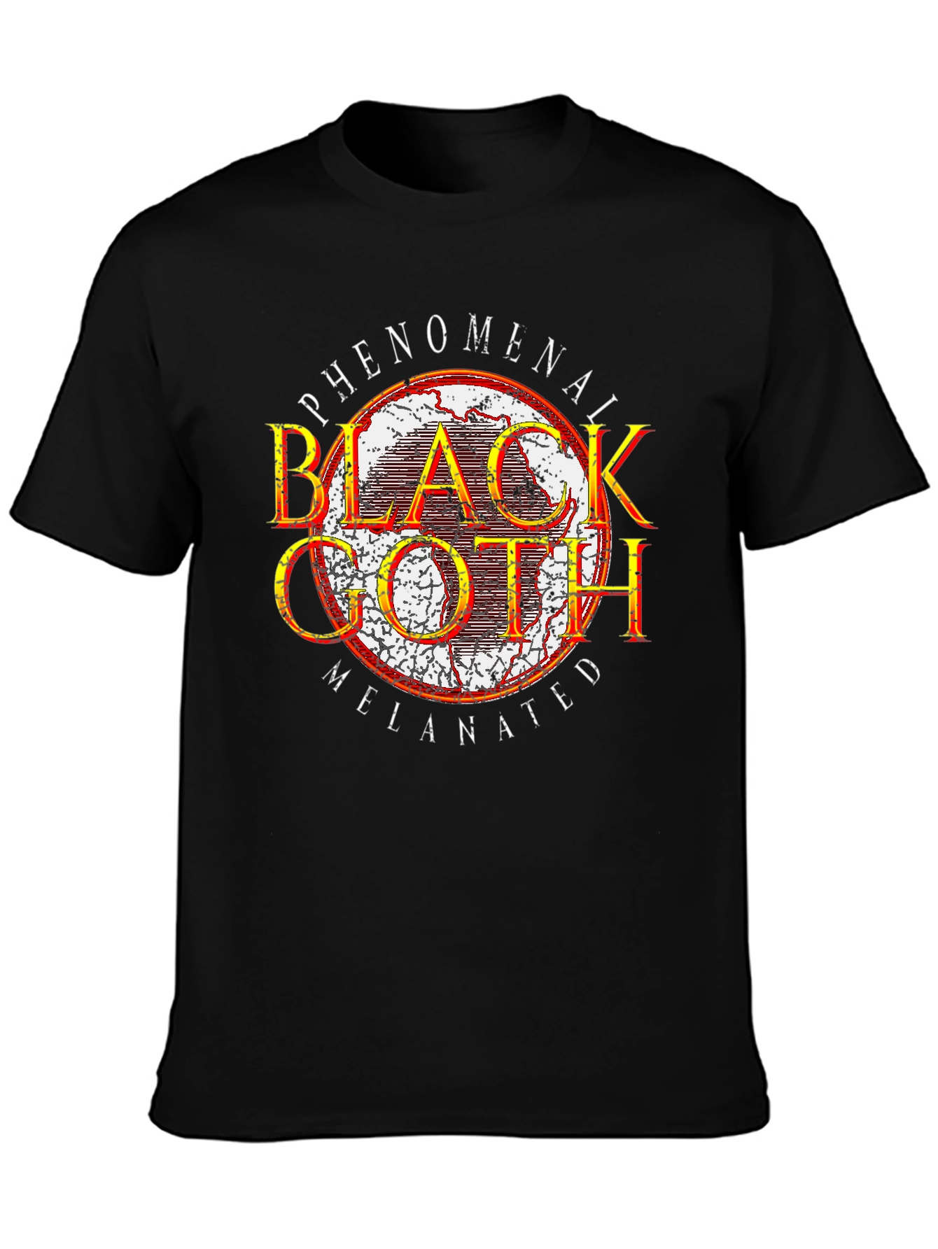 Phenomenal Black Goth Melanated Graphic T-Shirt