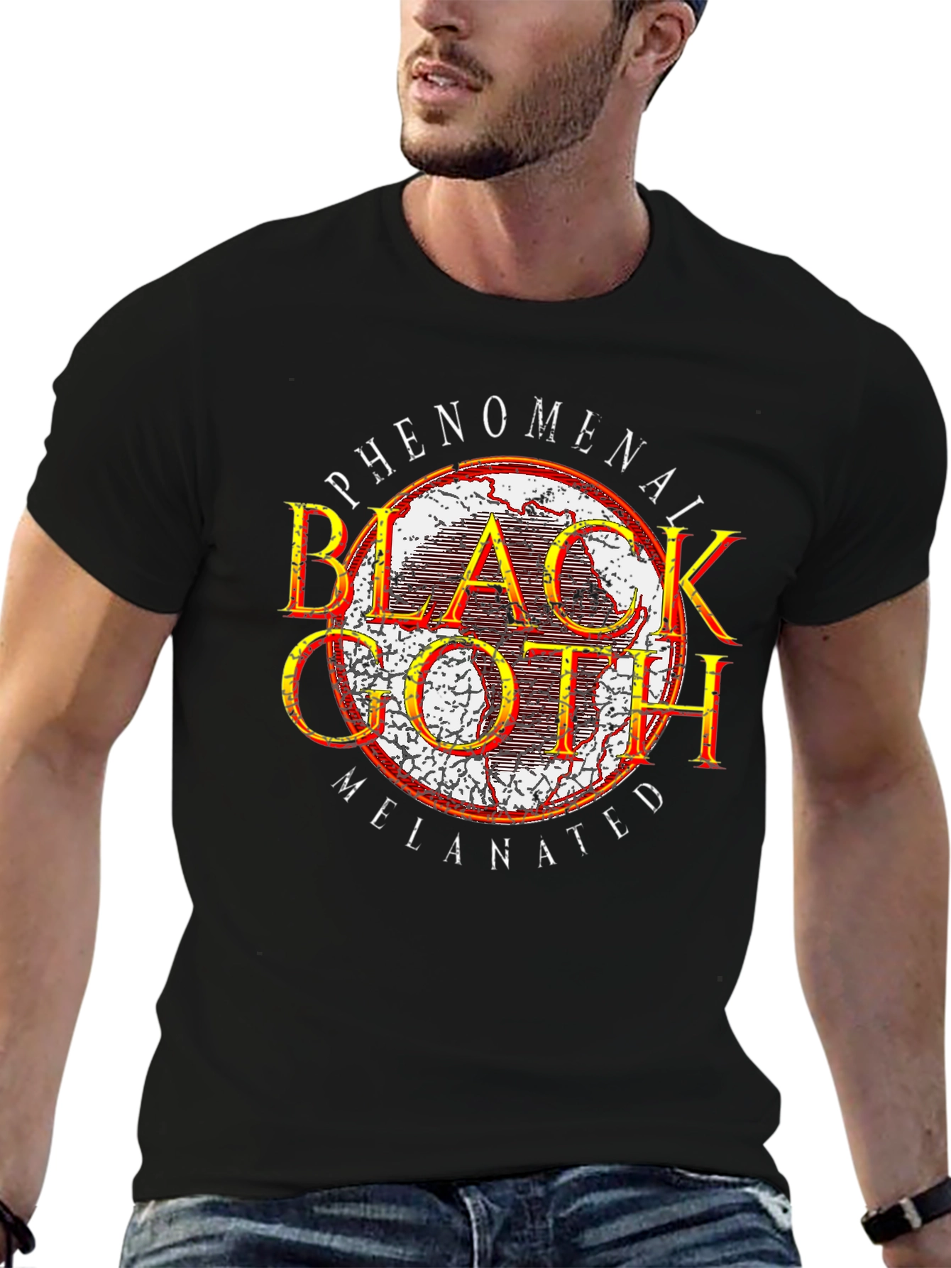 Phenomenal Black Goth Melanated Graphic T-Shirt