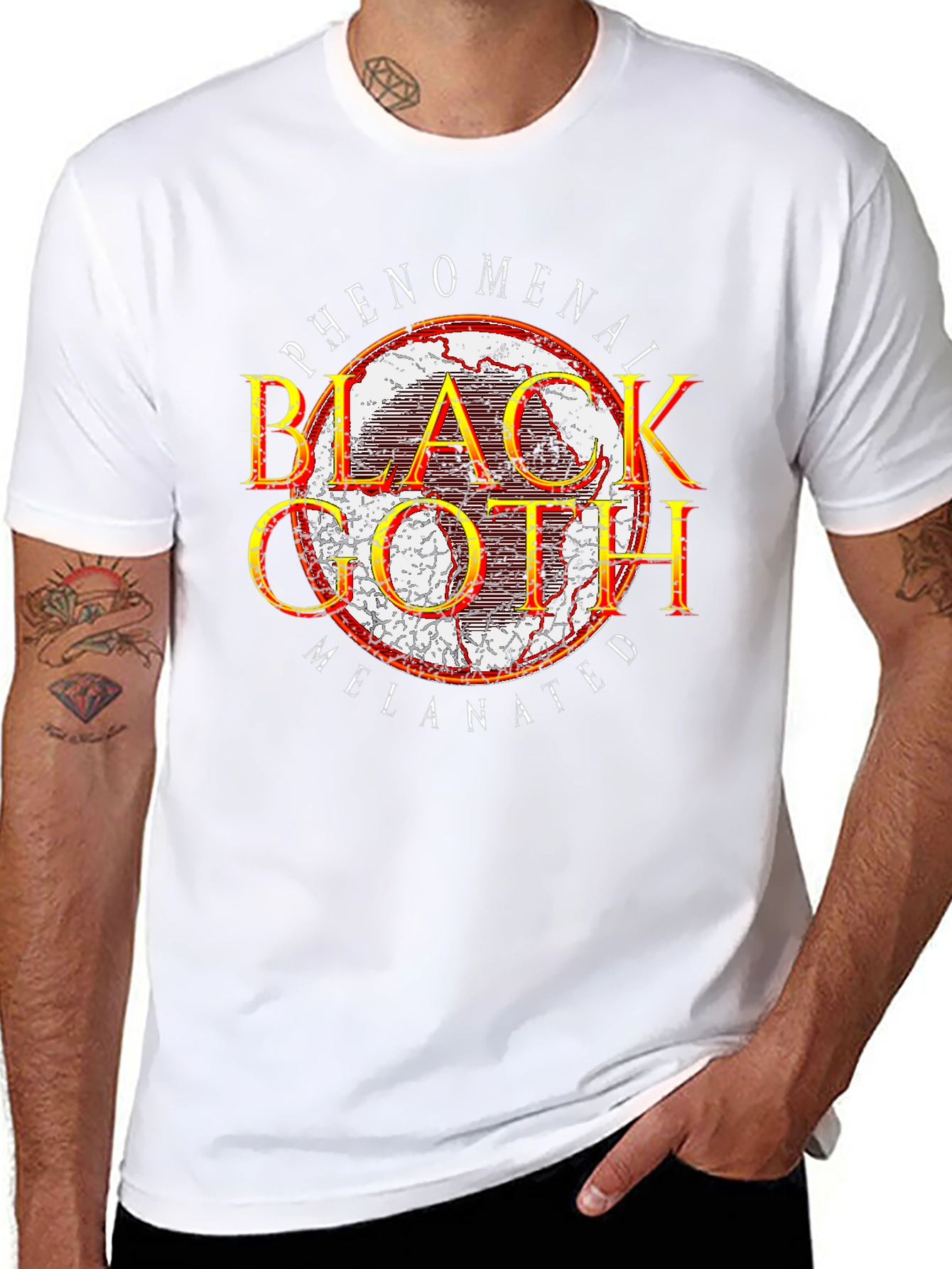 Phenomenal Black Goth Melanated Graphic T-Shirt