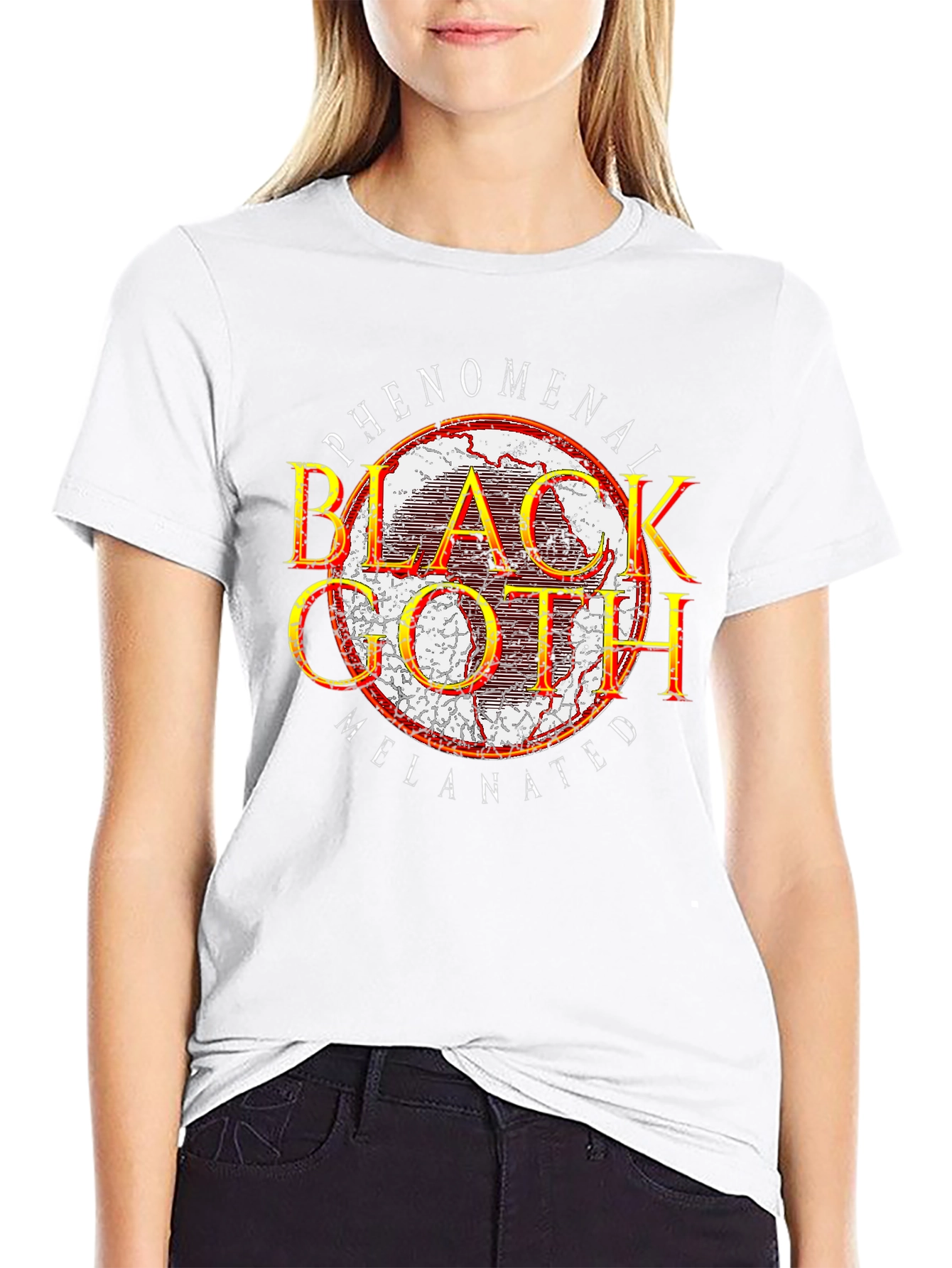 Phenomenal Black Goth Melanated Graphic T-Shirt