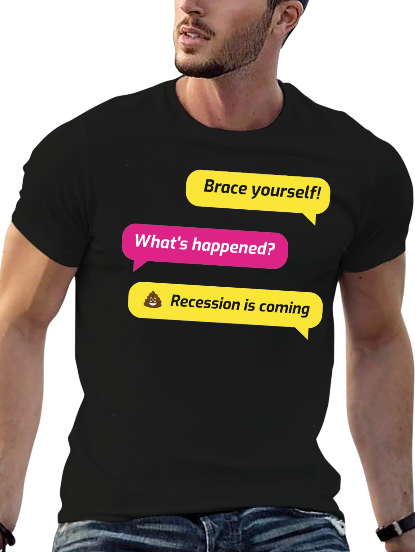 Brace Yourself! Recession Humor Graphic Tee