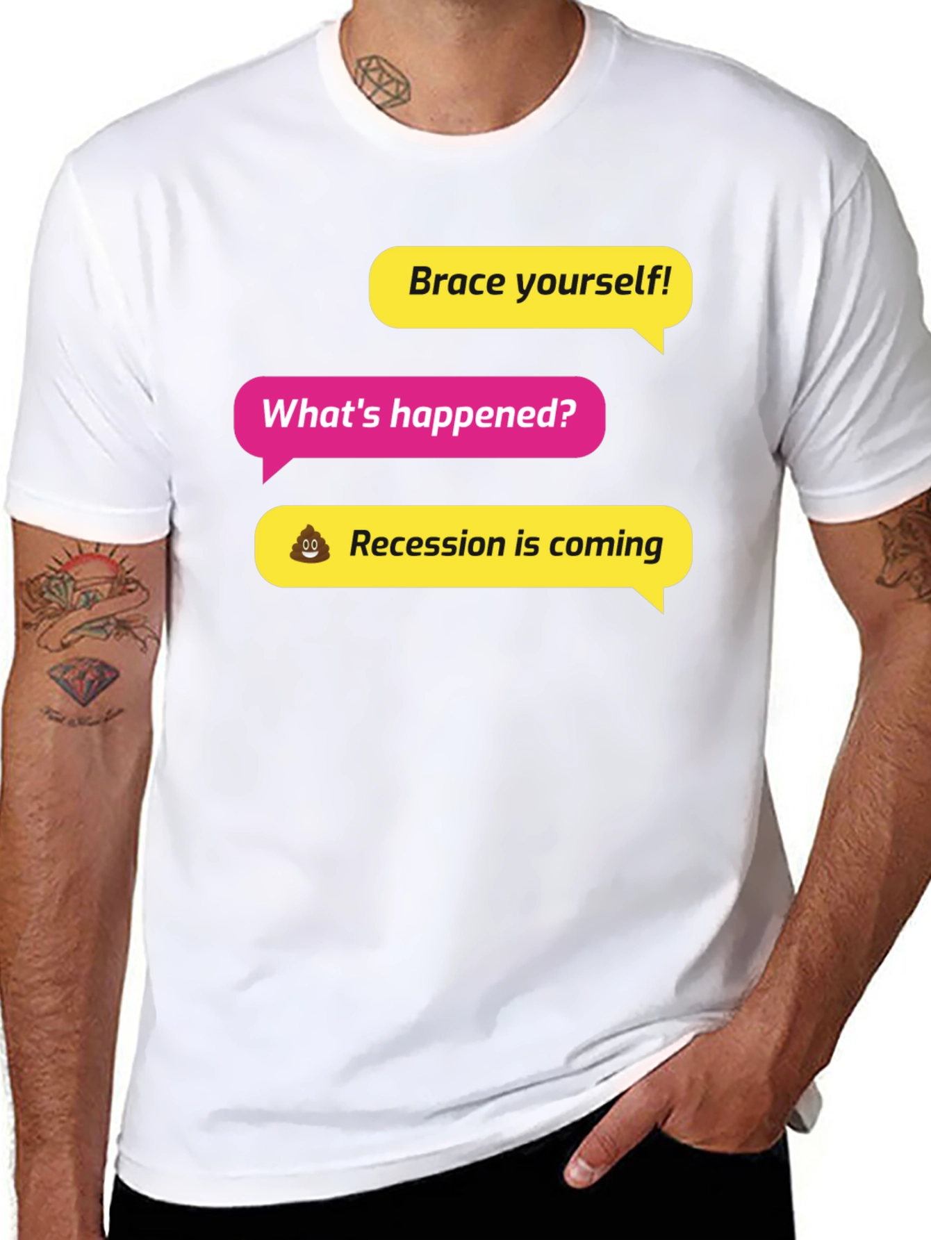 Brace Yourself! Recession Humor Graphic Tee