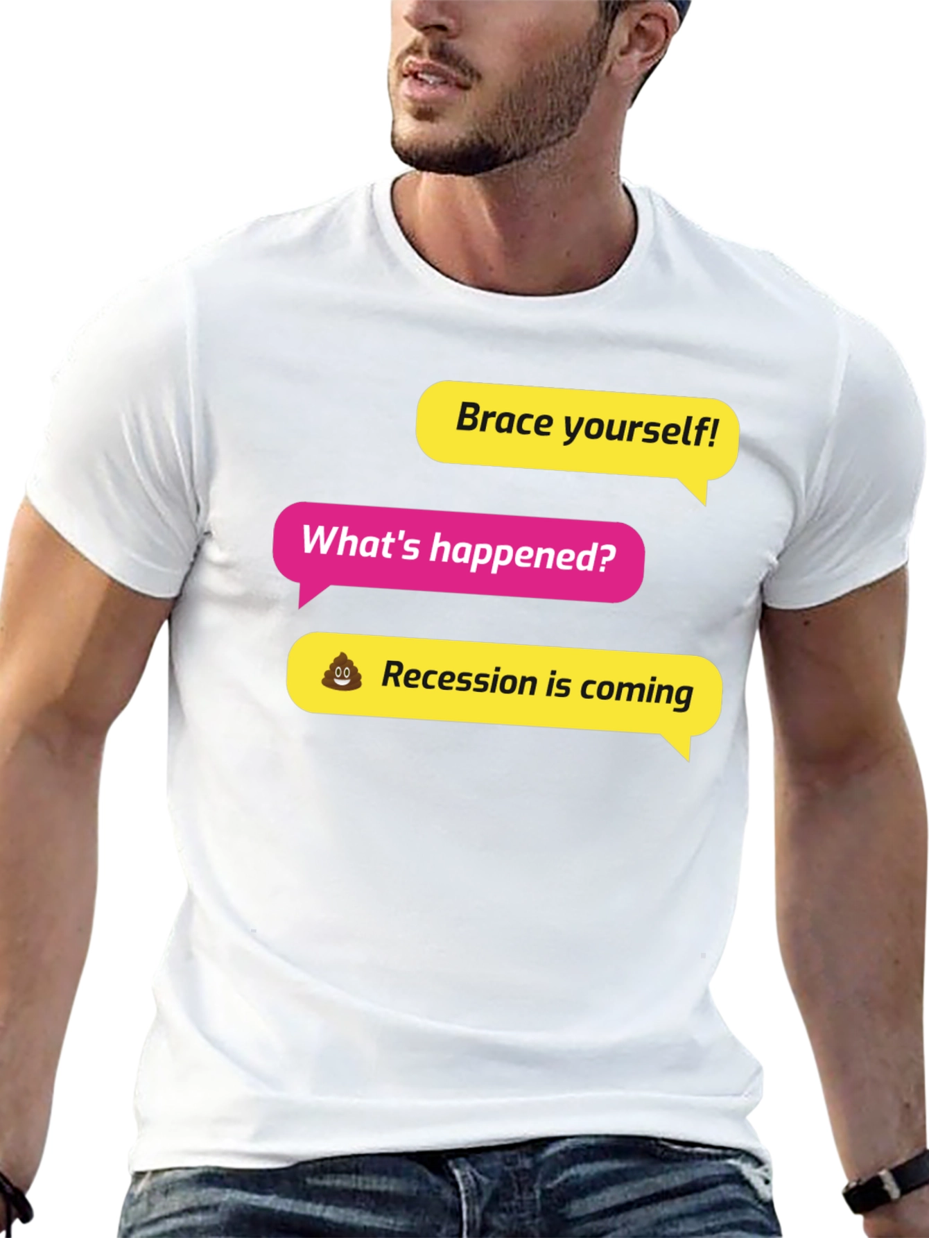 Brace Yourself! Recession Humor Graphic Tee