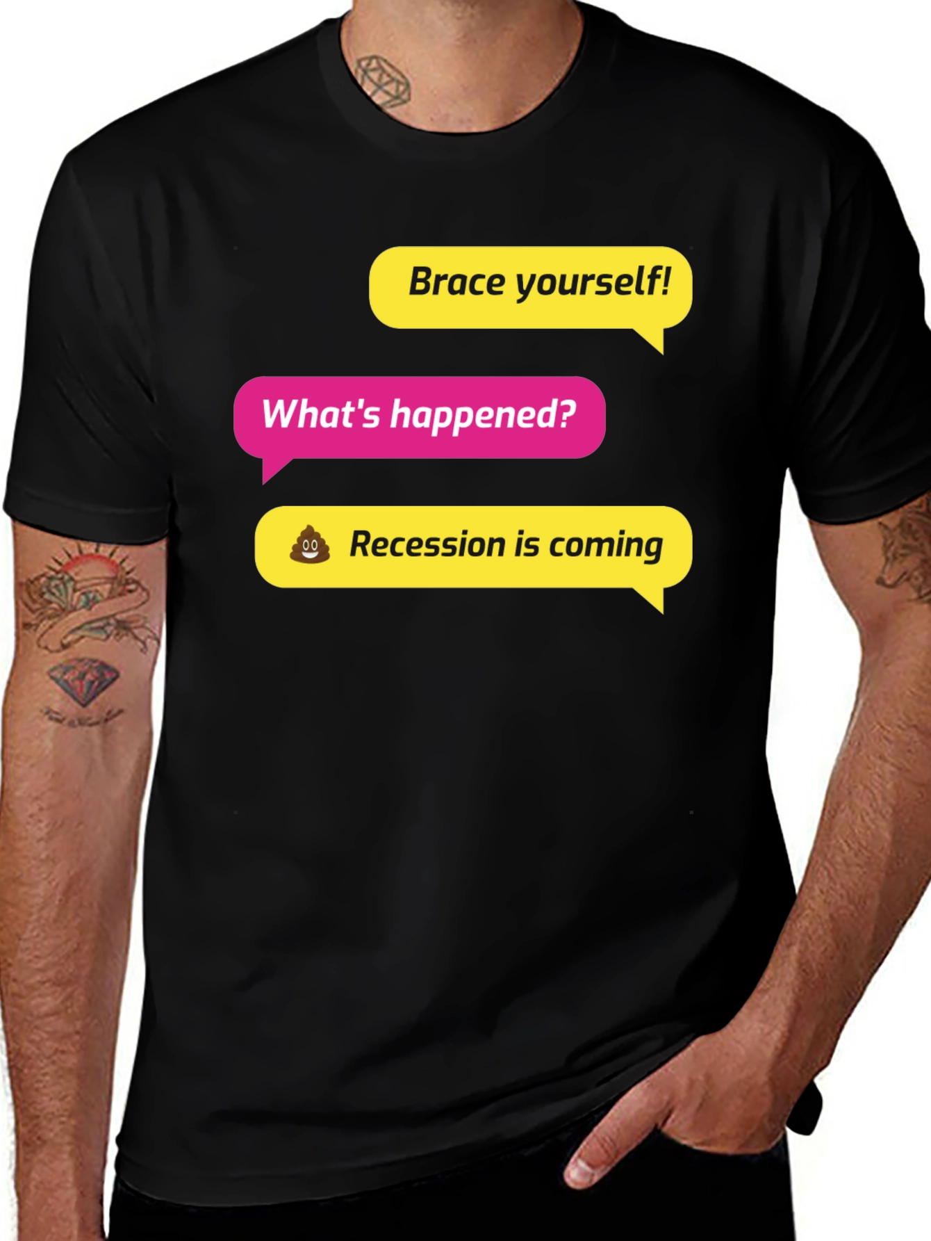 Brace Yourself! Recession Humor Graphic Tee