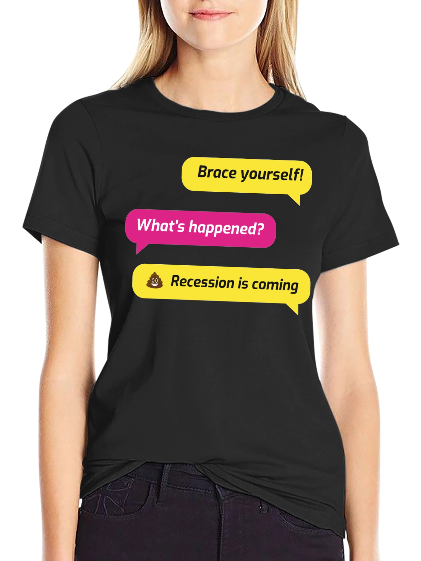 Brace Yourself! Recession Humor Graphic Tee