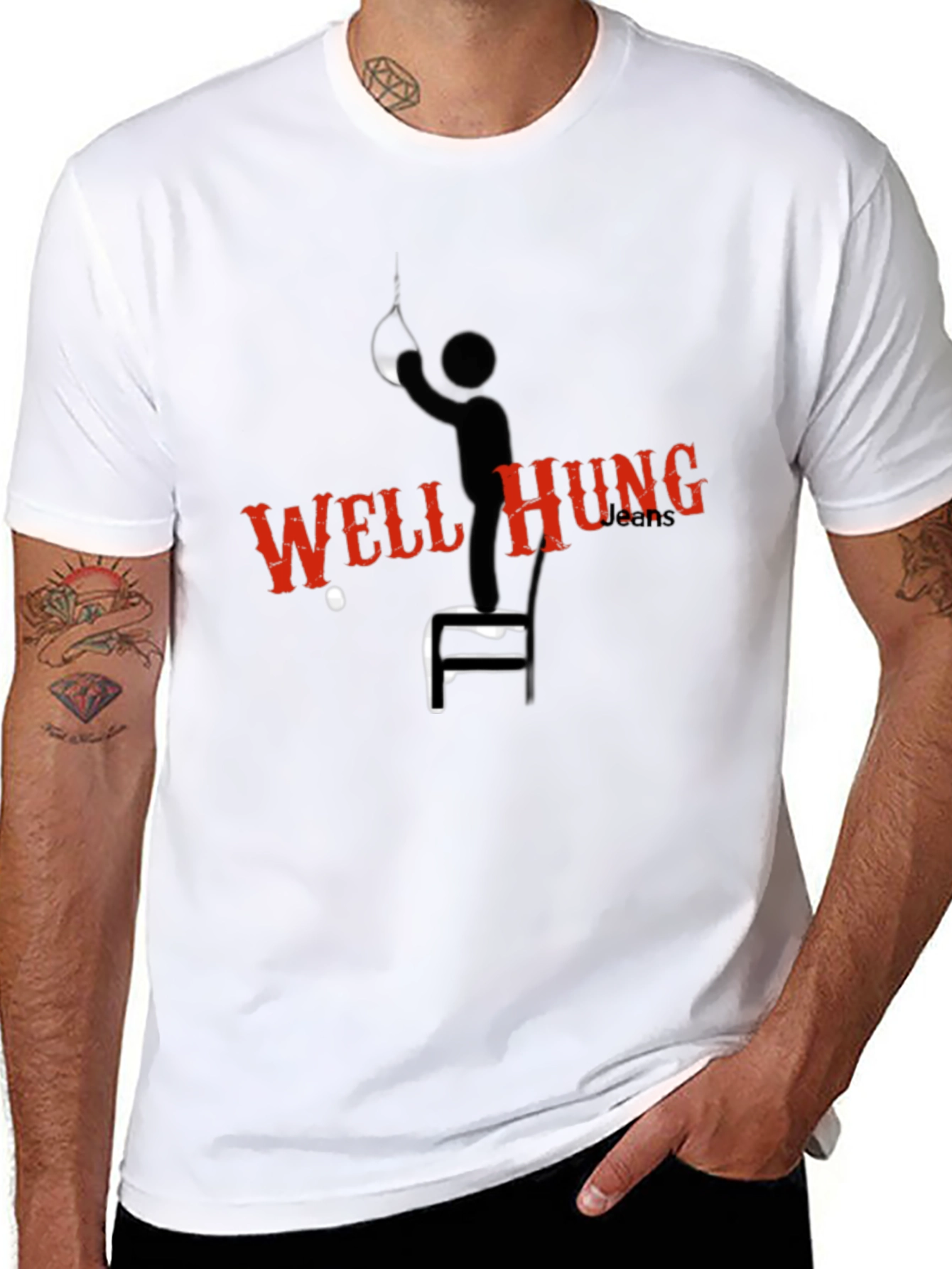 Well Hung Punching Bag Graphic Tee - Black