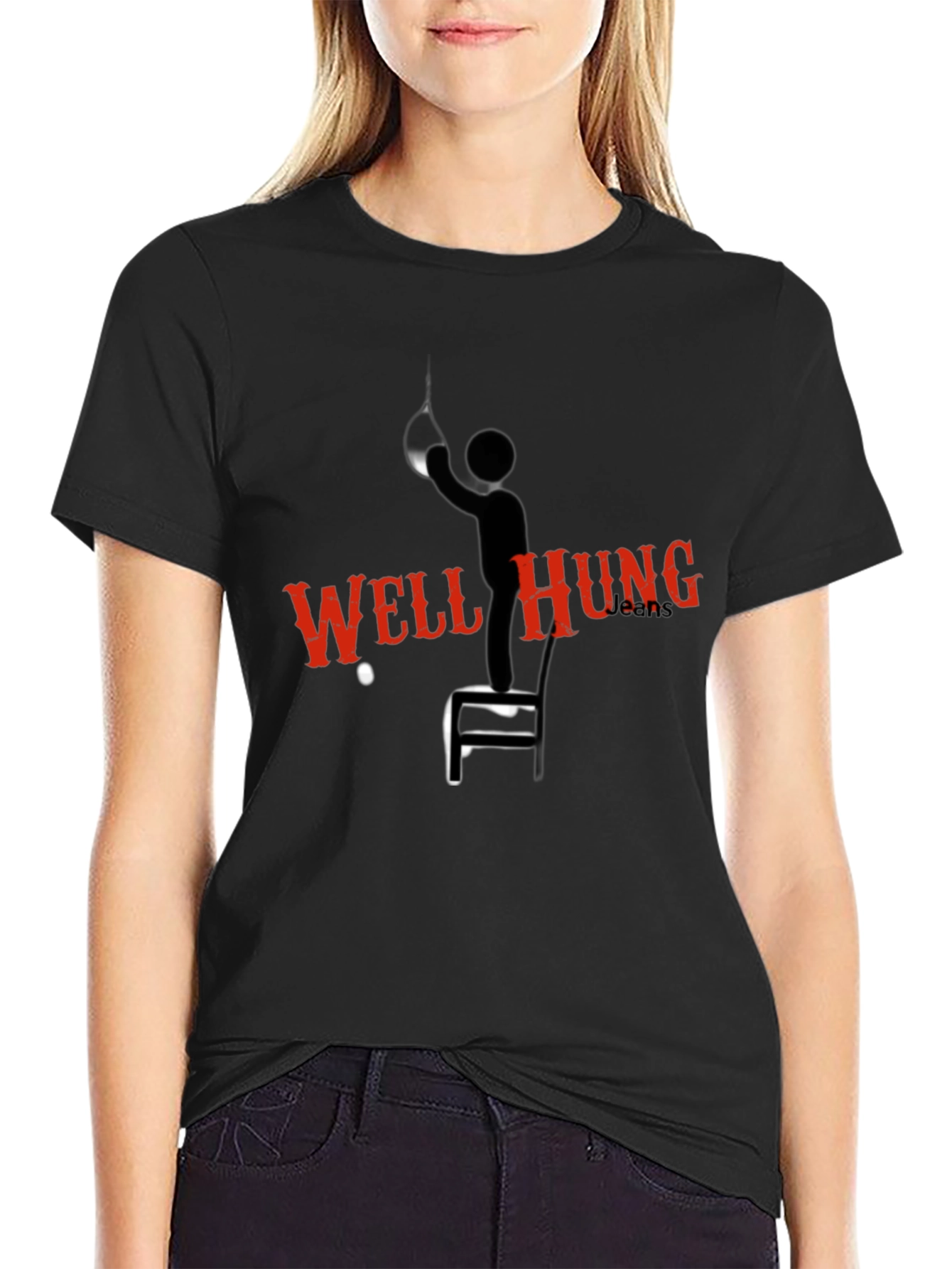 Well Hung Punching Bag Graphic Tee - Black