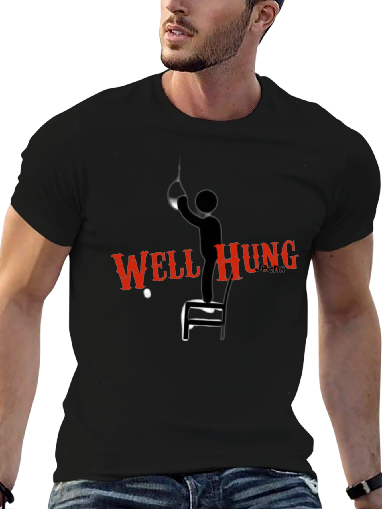 Well Hung Punching Bag Graphic Tee - Black