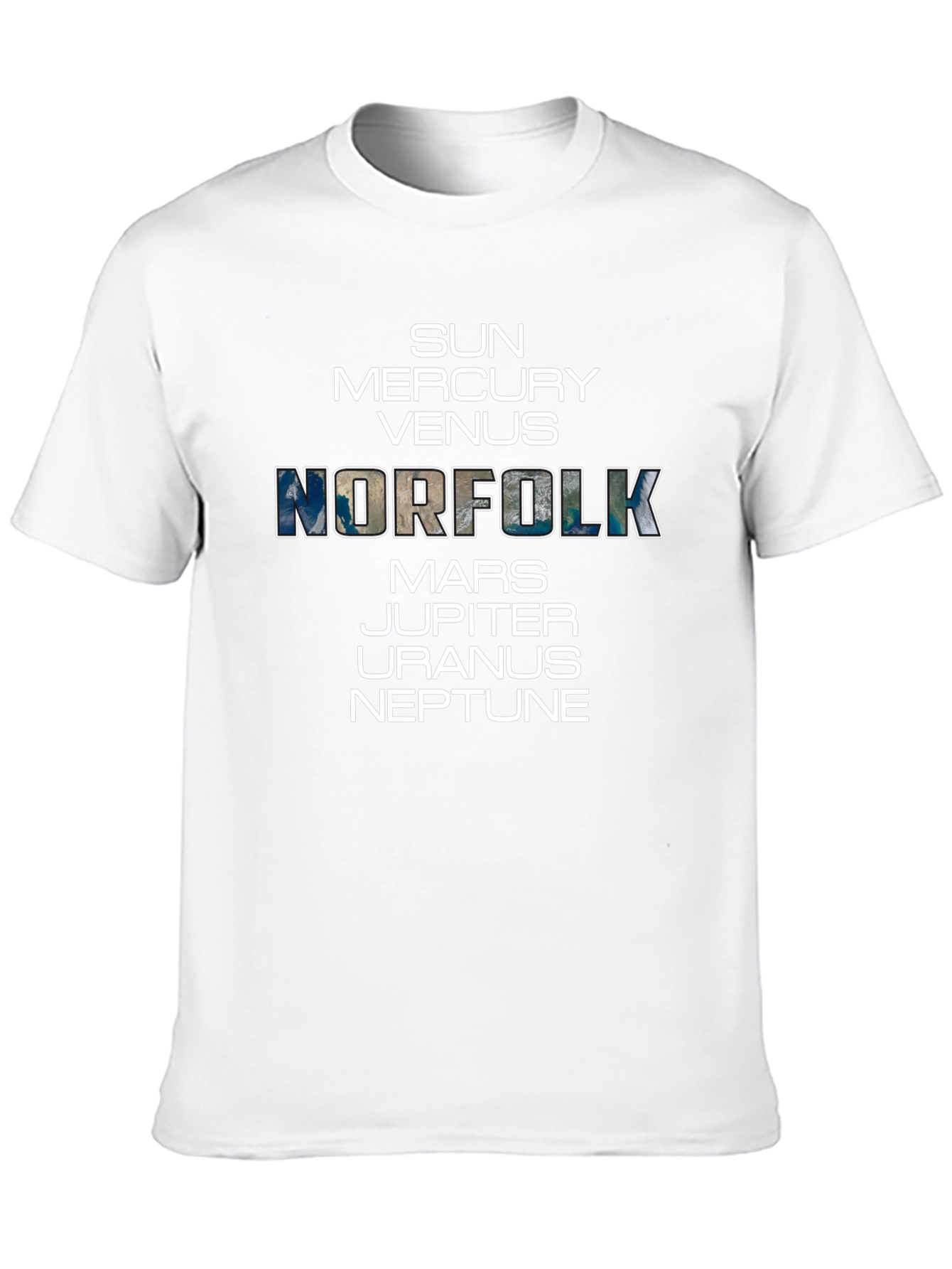 Planets Norfolk Graphic T-Shirt