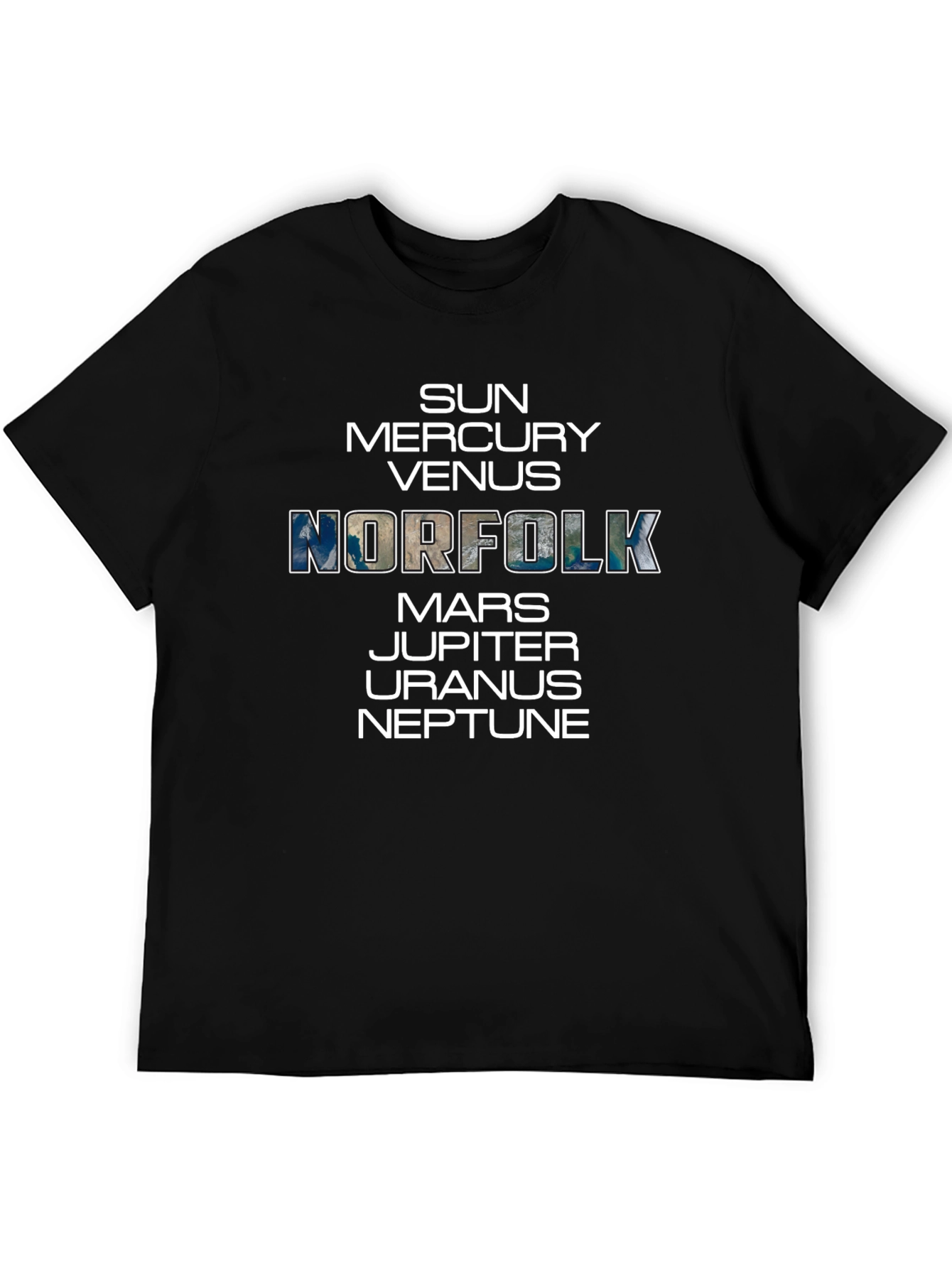 Planets Norfolk Graphic T-Shirt