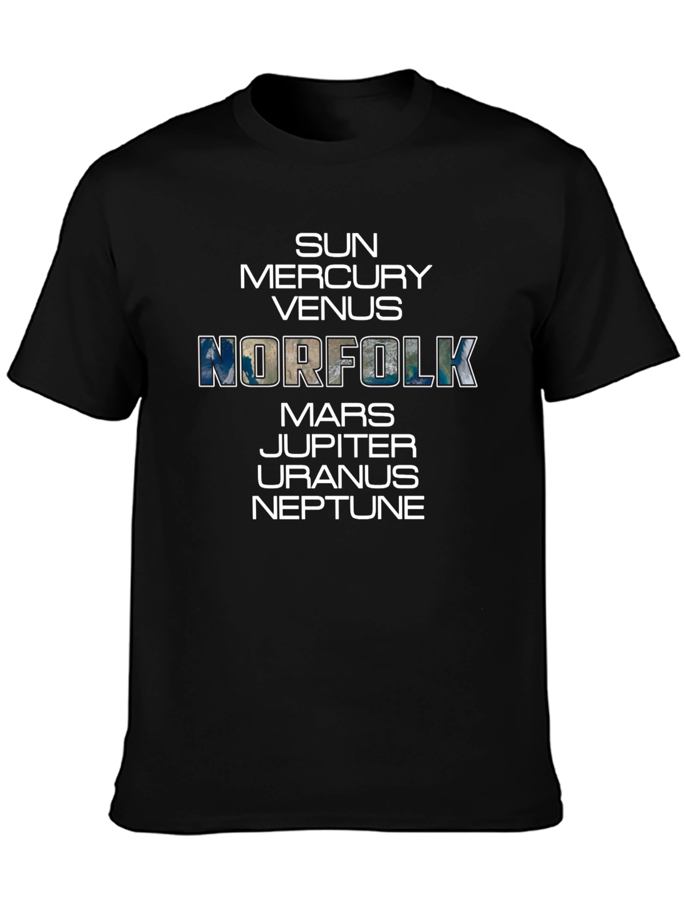Planets Norfolk Graphic T-Shirt