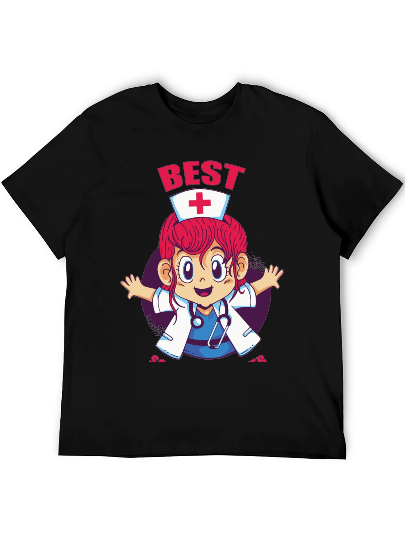 Best Nurse Ever Cartoon Graphic Tee