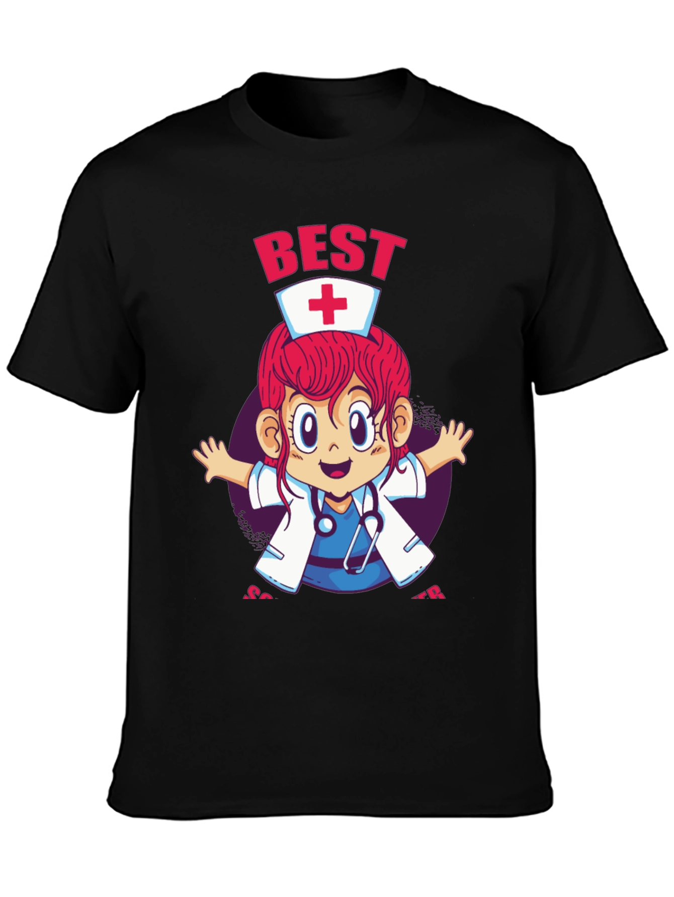Best Nurse Ever Cartoon Graphic Tee