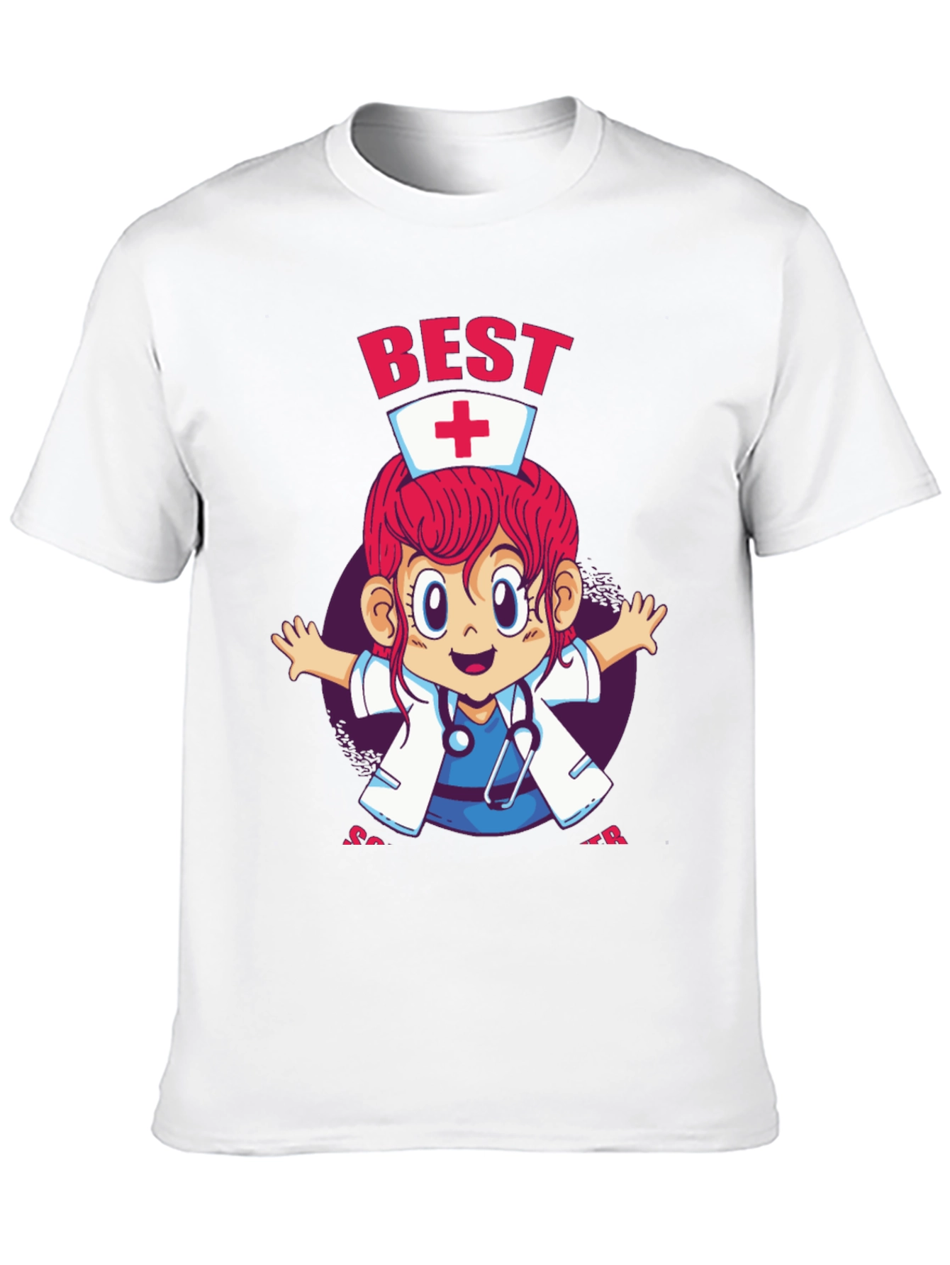Best Nurse Ever Cartoon Graphic Tee