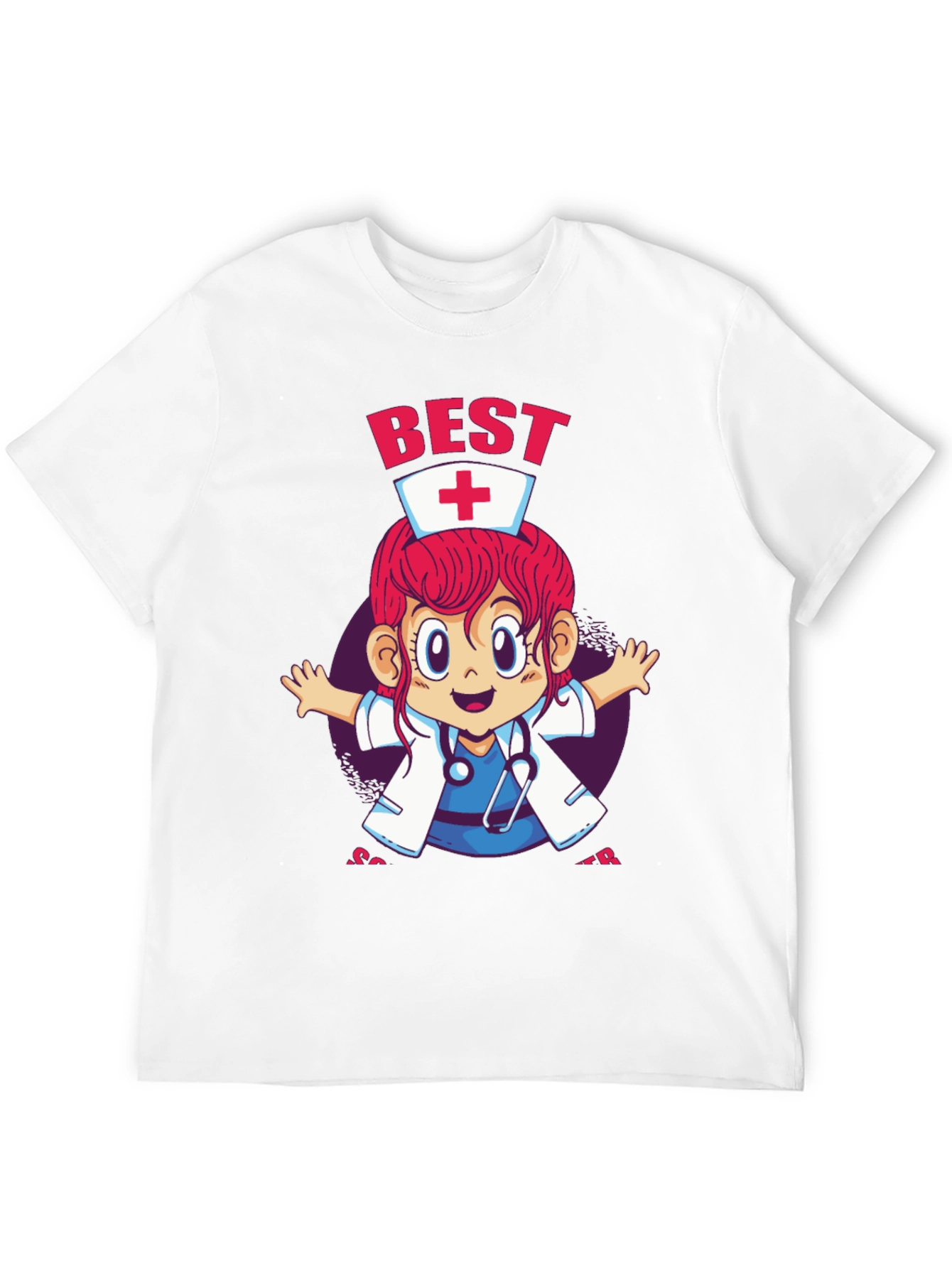 Best Nurse Ever Cartoon Graphic Tee