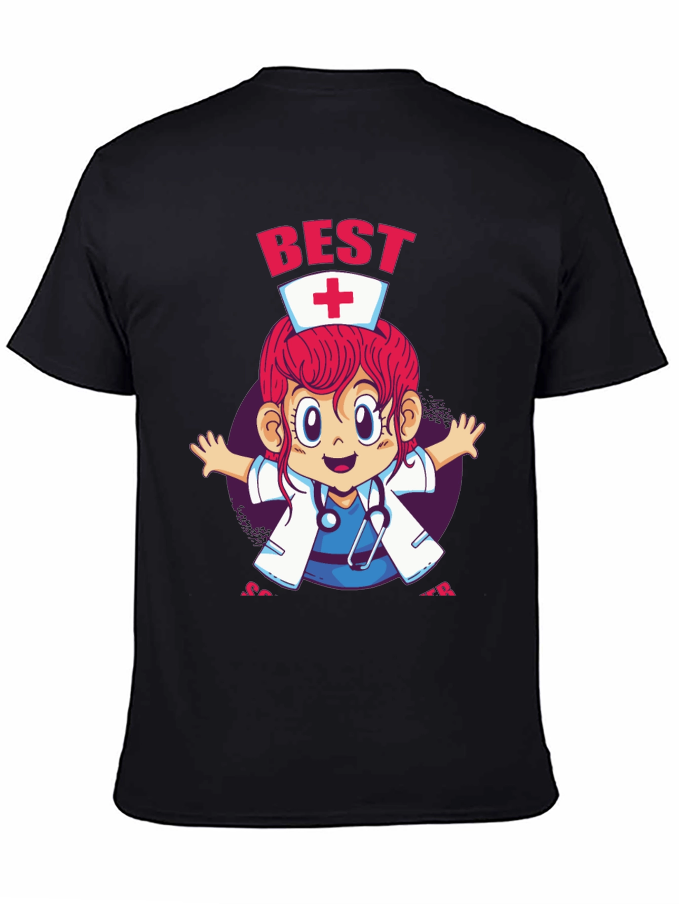 Best Nurse Ever Cartoon Graphic Tee