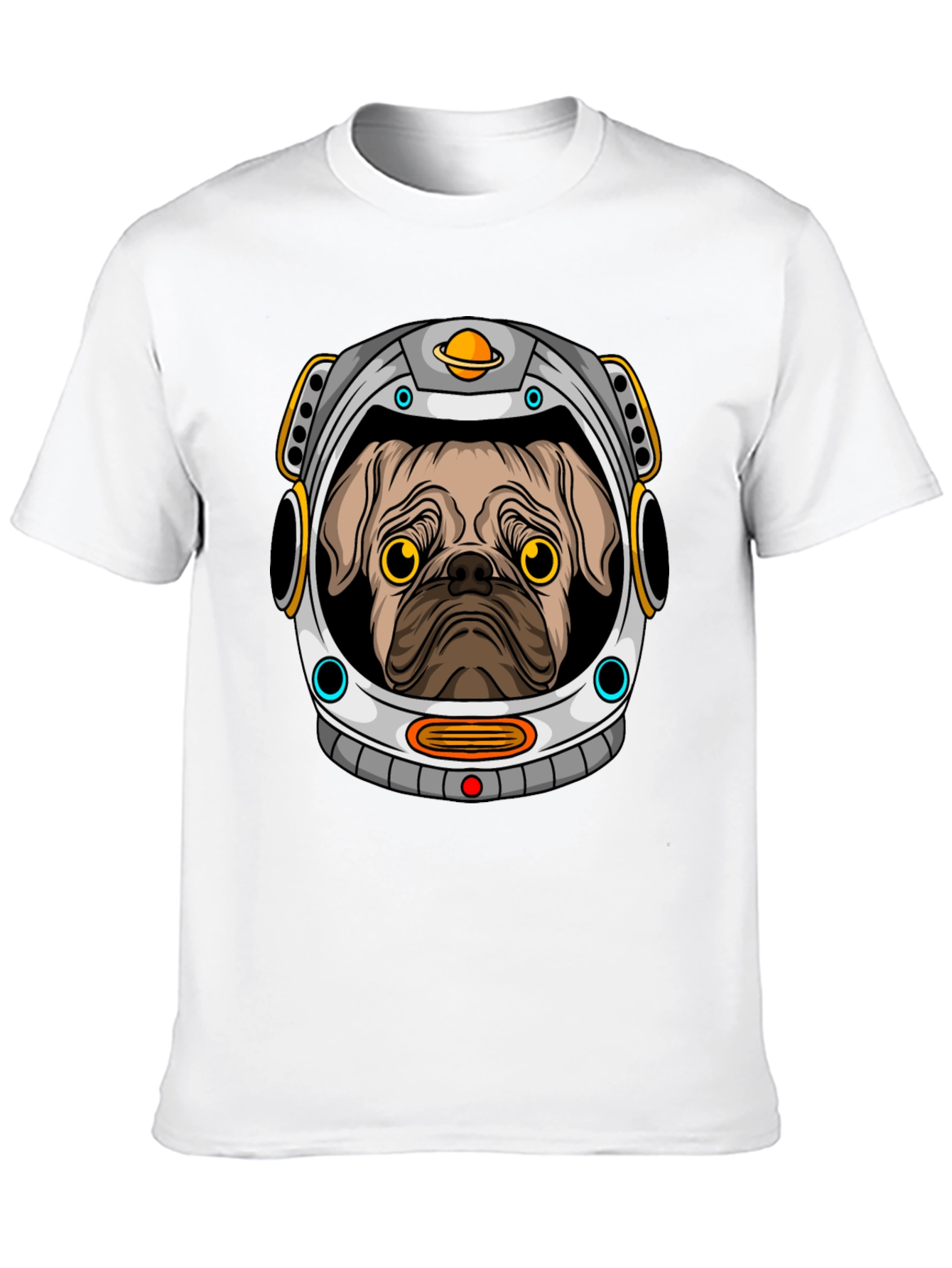 Pug Astronaut Graphic T-Shirt