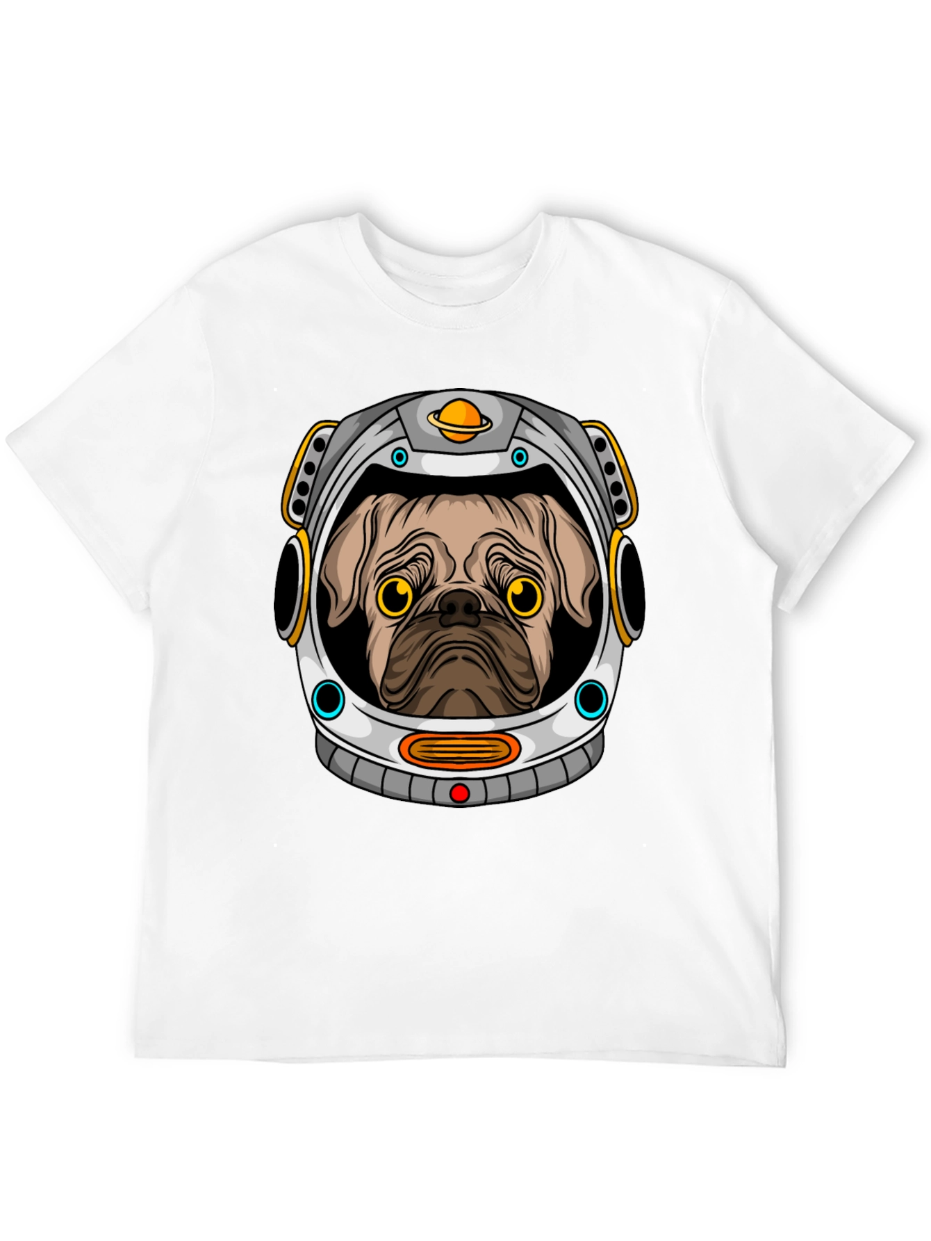 Pug Astronaut Graphic T-Shirt