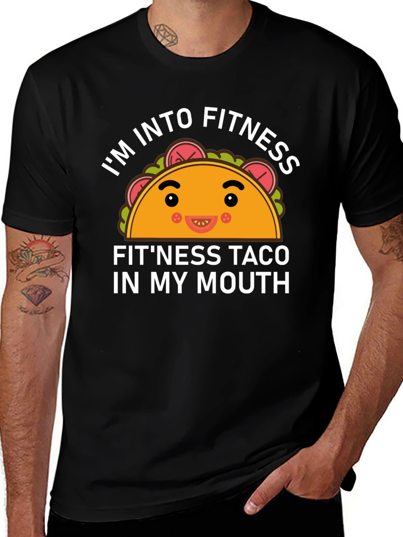 Fitness Taco Black T-Shirt