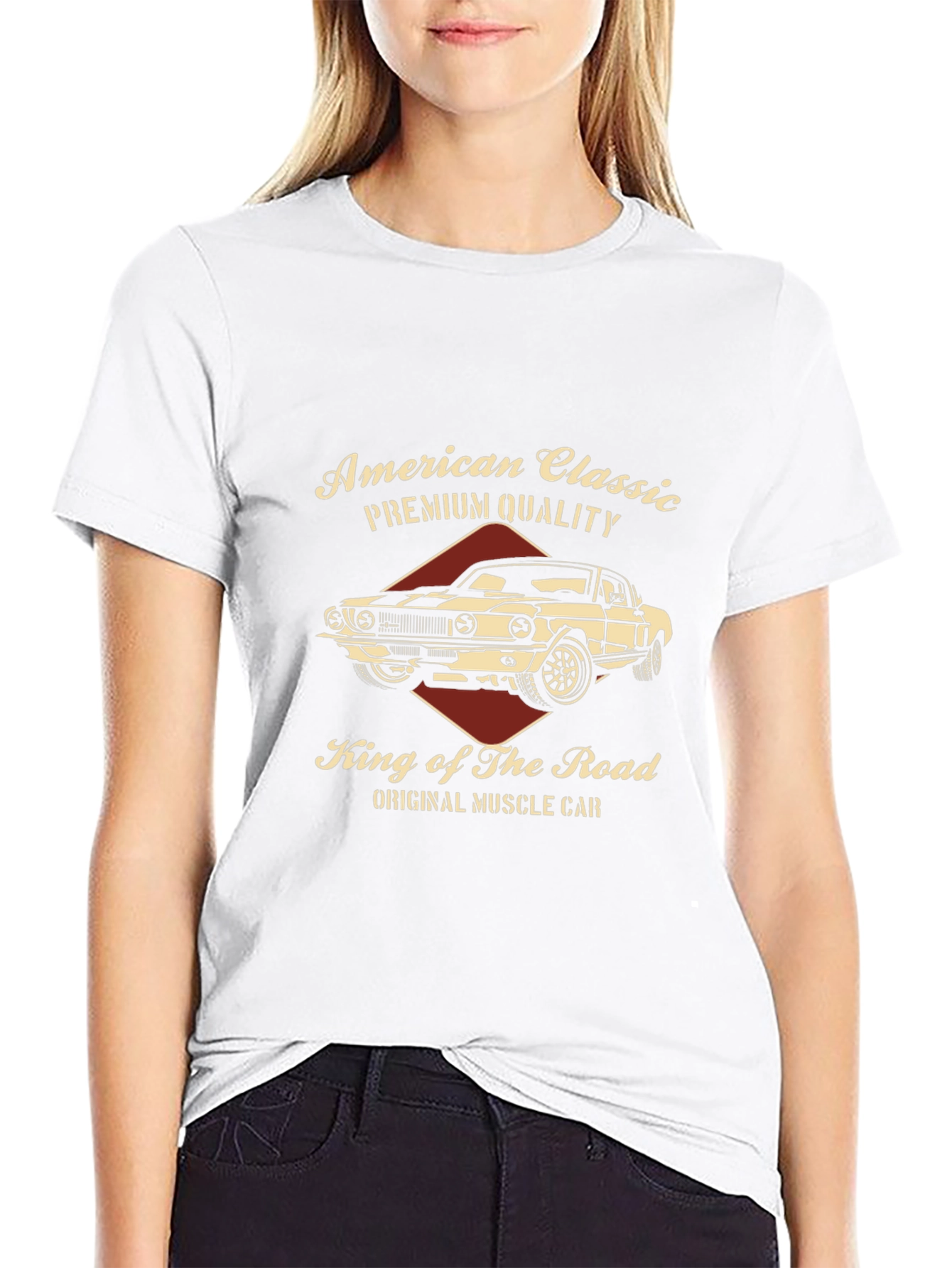 American Classic Car Graphic T-Shirt