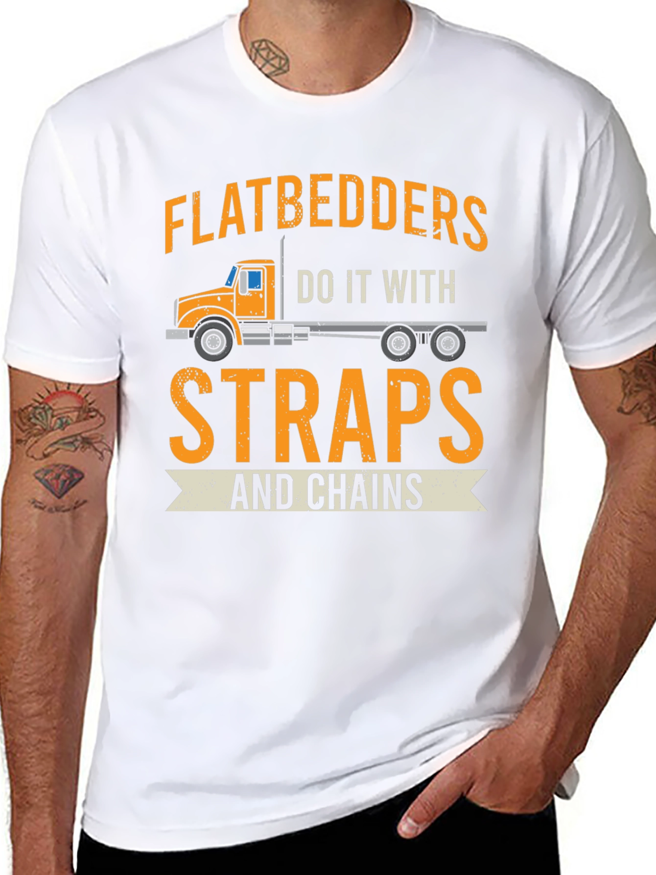 Flatbedders Straps and Chains T-Shirt