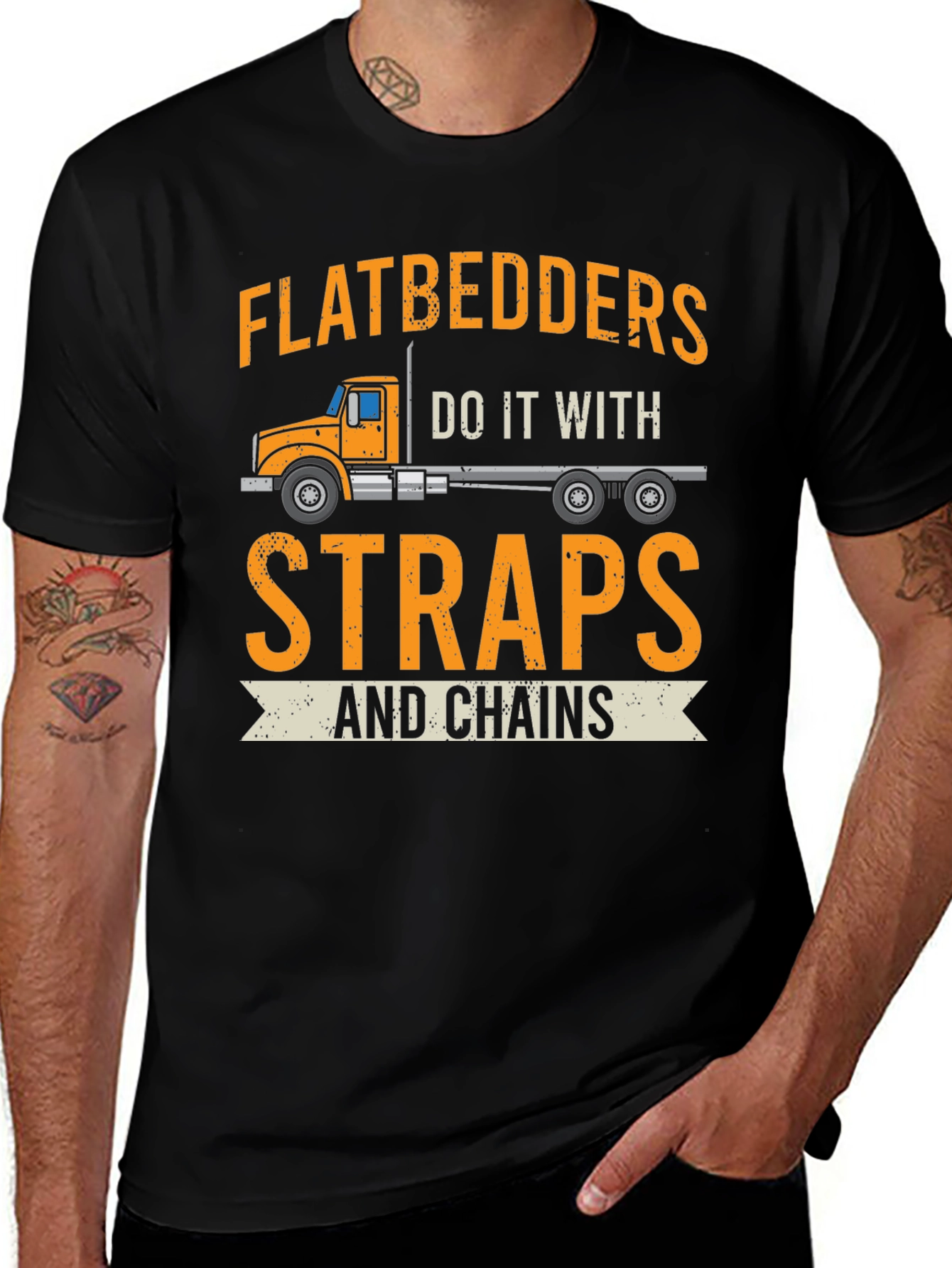 Flatbedders Straps and Chains T-Shirt