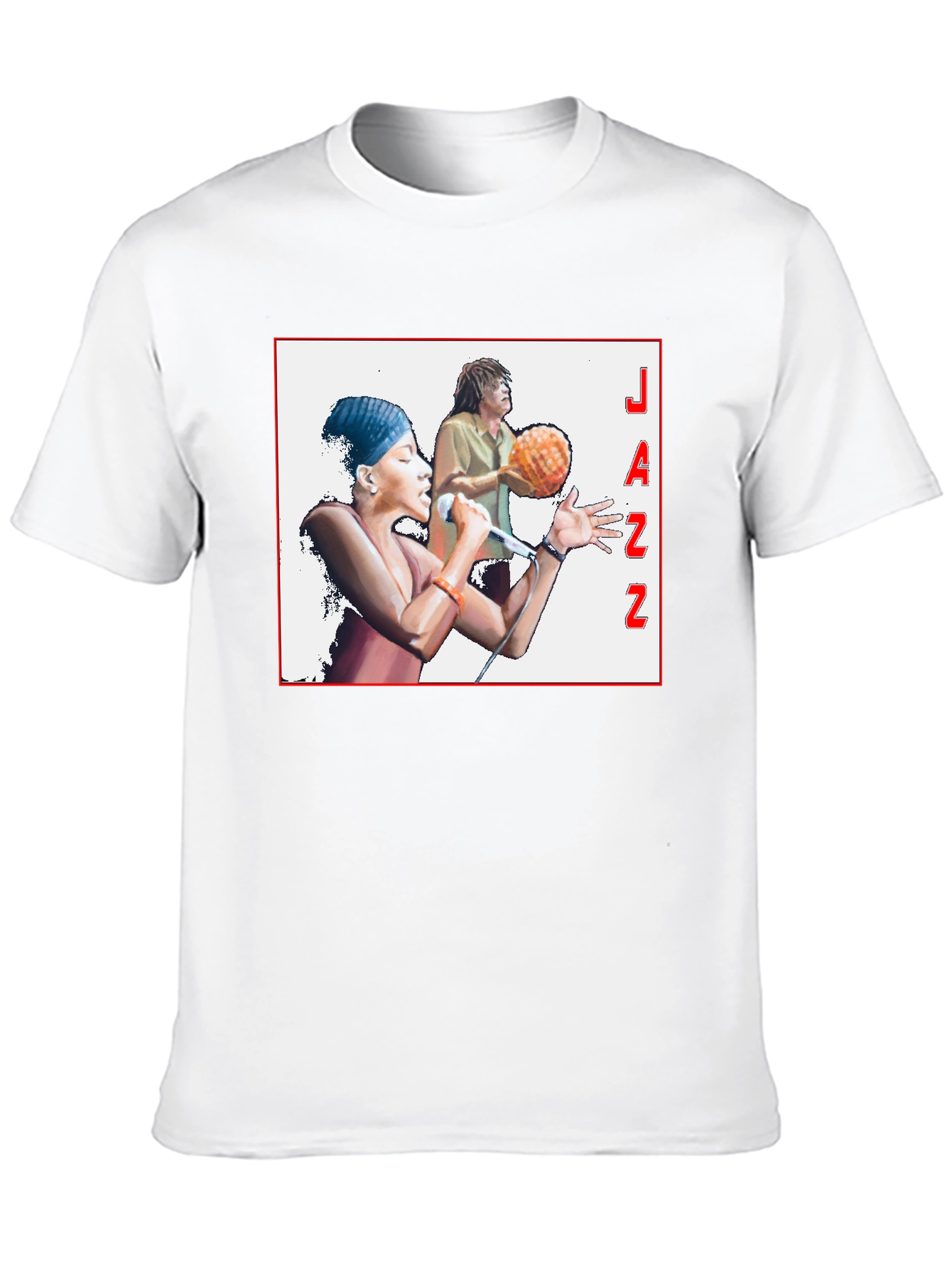 Jazz Music Graphic T-Shirt Black Tee