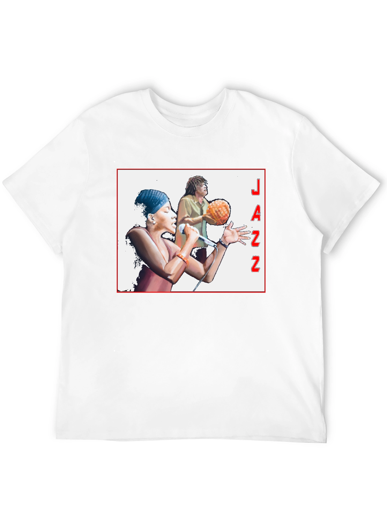 Jazz Music Graphic T-Shirt Black Tee