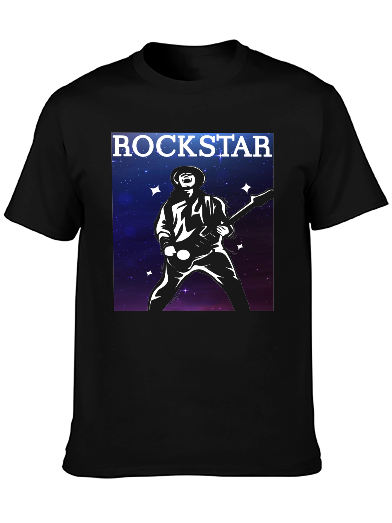 Rockstar Guitarist Black T-Shirt