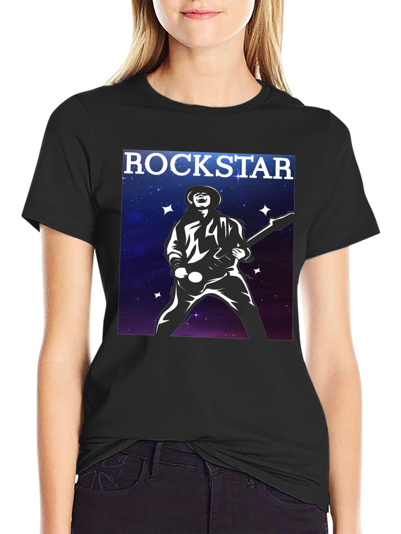 Rockstar Guitarist Black T-Shirt