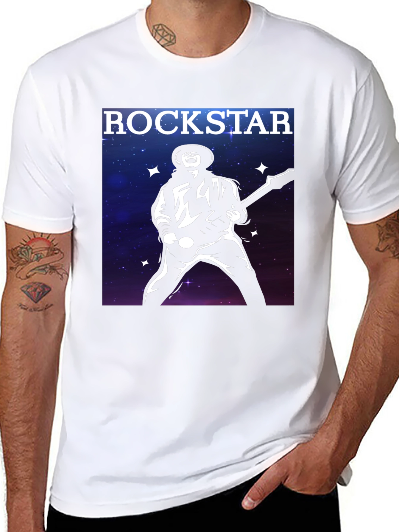 Rockstar Guitarist Black T-Shirt